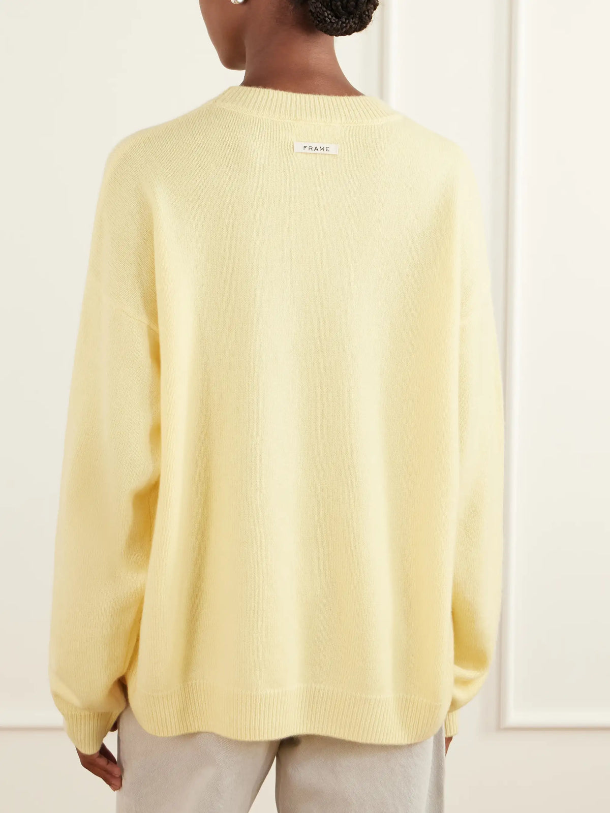 FRAME + Sotheby's Logo-embroidered Cashmere Sweater