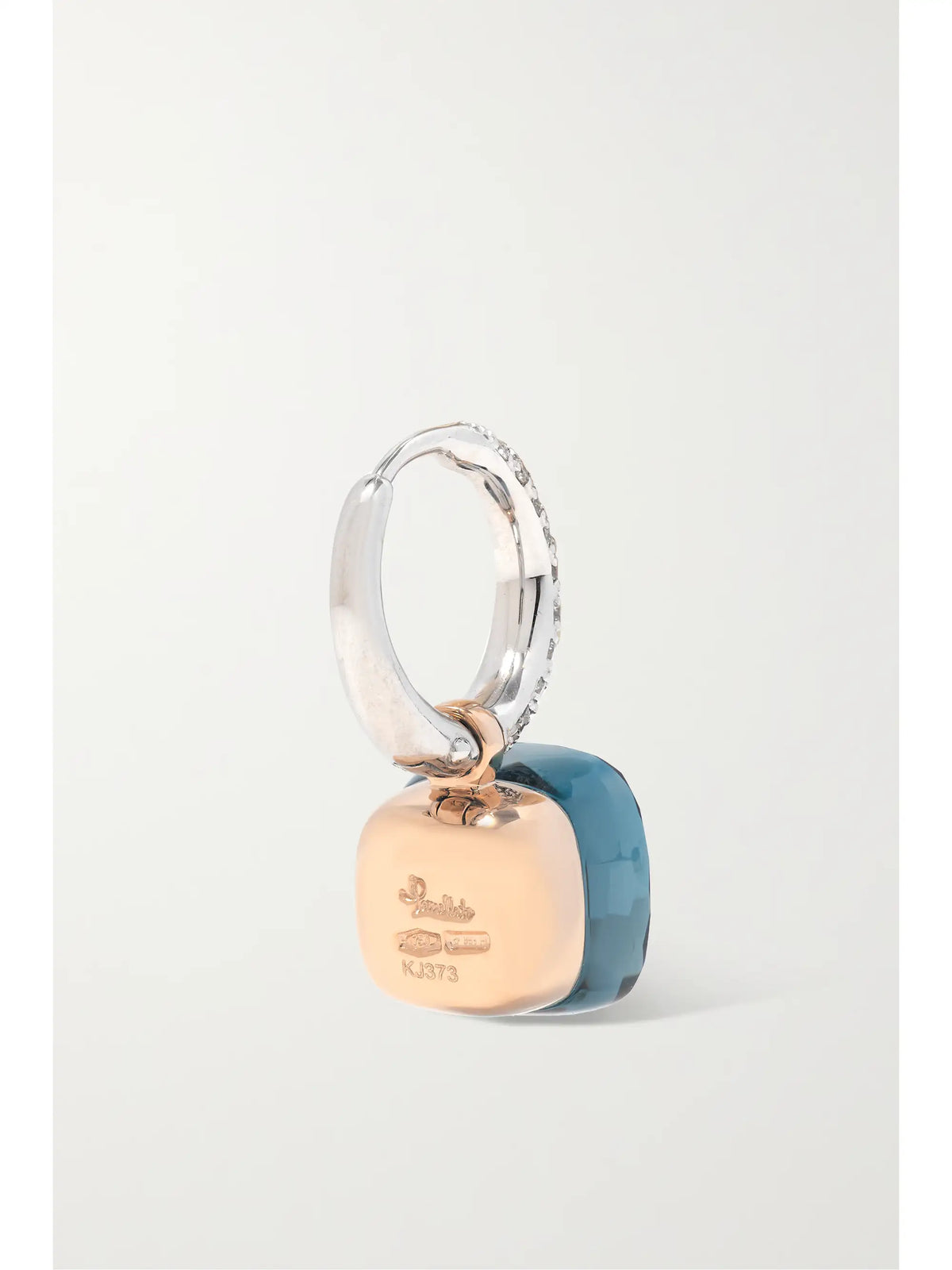 Nudo 18-karat White And Rose Gold Multi-stone Doublet Earrings