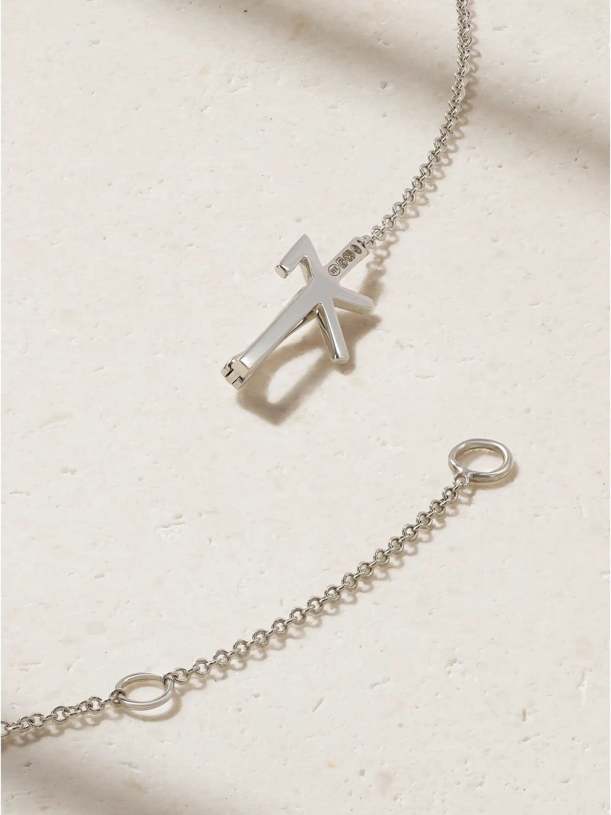 Universe 18-karat White Gold, Diamond And Enamel Necklace