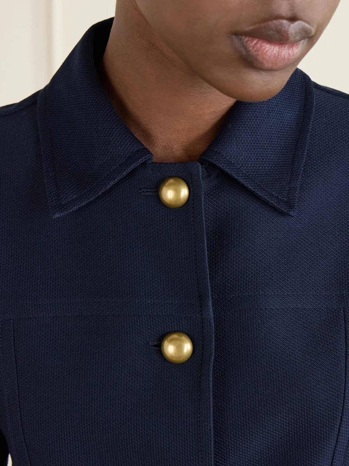 Max Mara Paneled Cotton-piqué Shirt