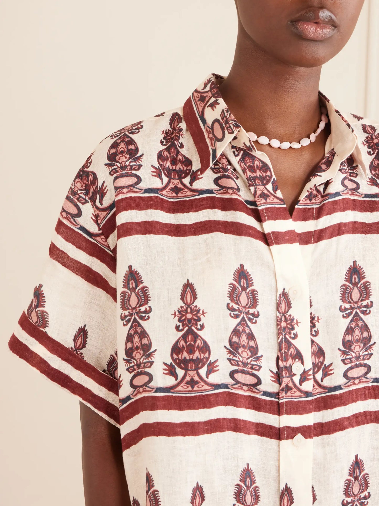 Printed Linen Shirt