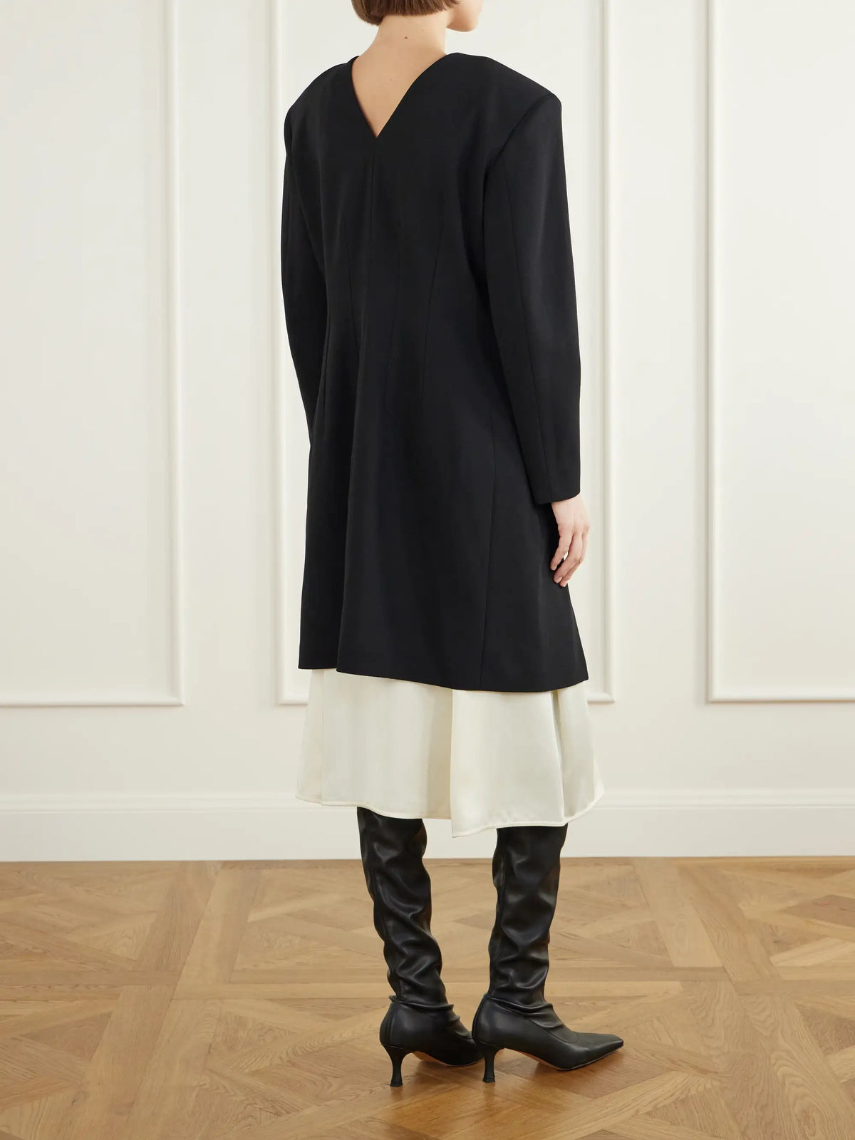 Jil Sander Pleated Wool Coat