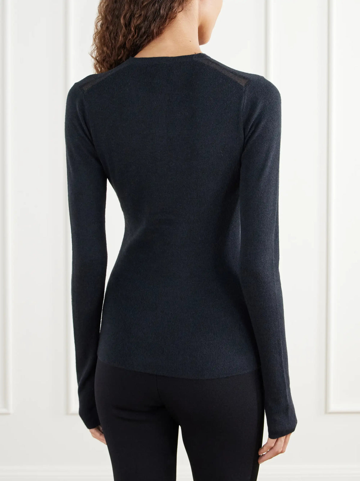 SKIMS Ribbed-knit Henley Top