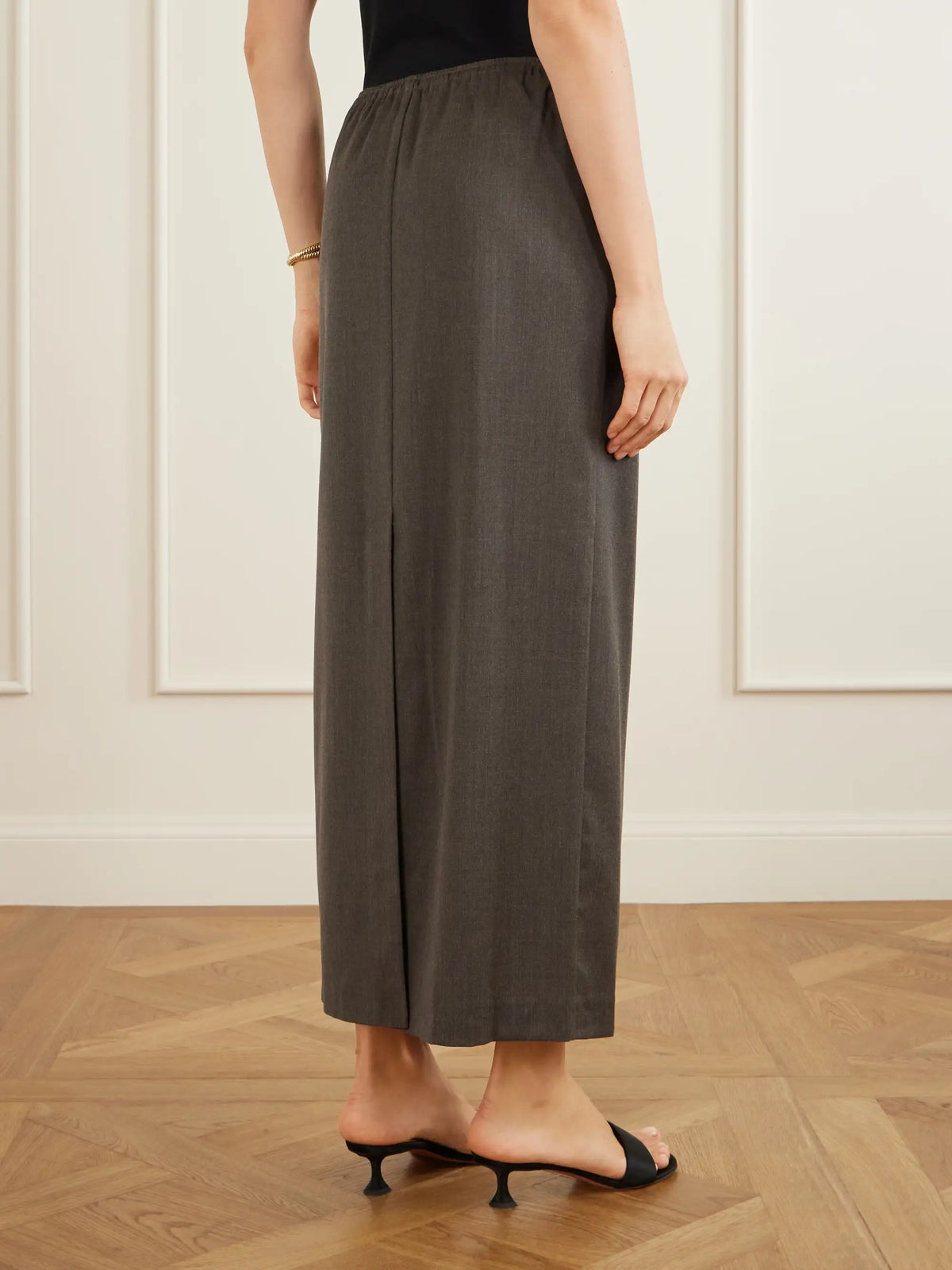 Wool-blend Maxi Skirt