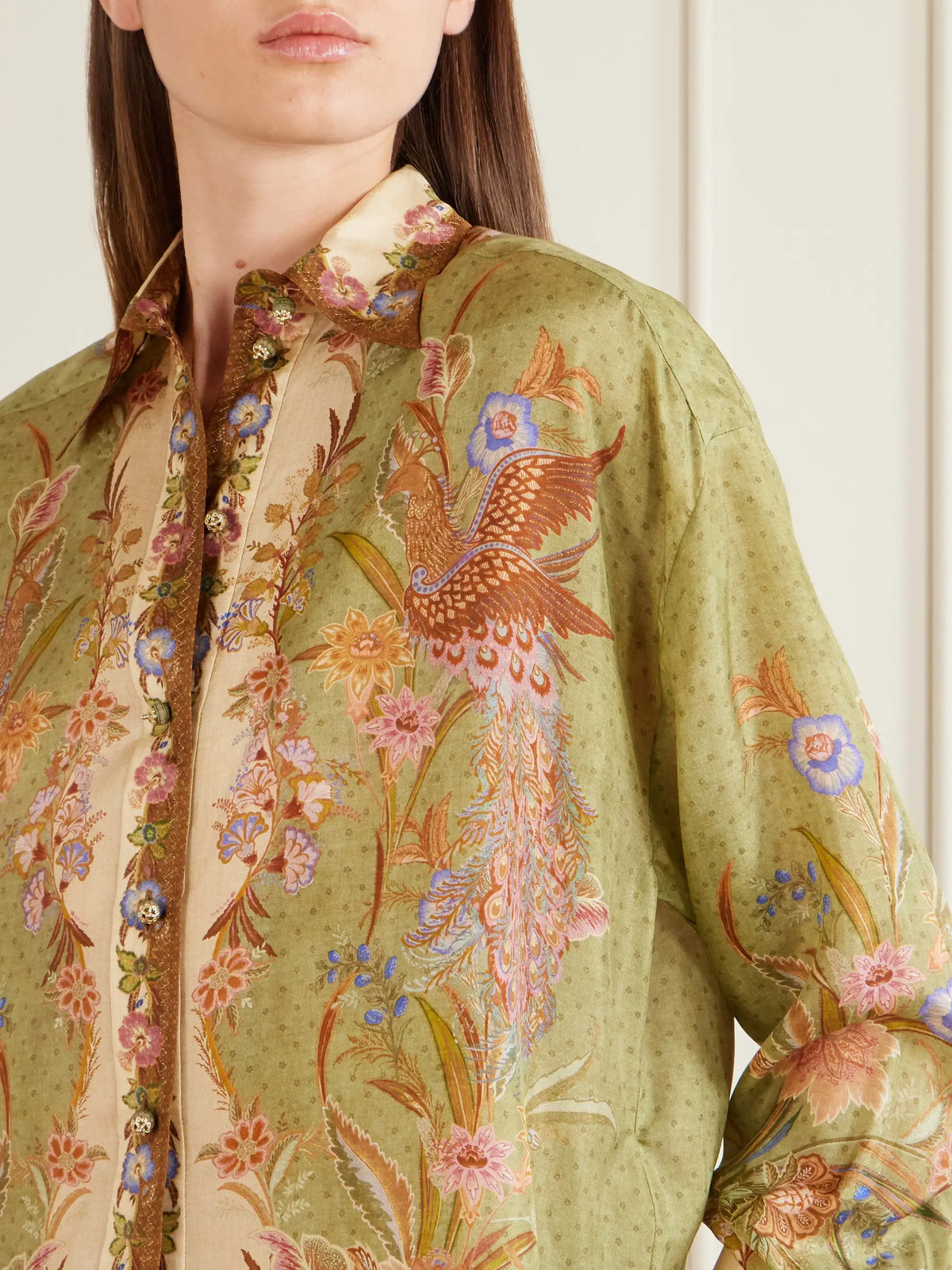 Zimmermann Indra Floral-print Relaxed Shirt