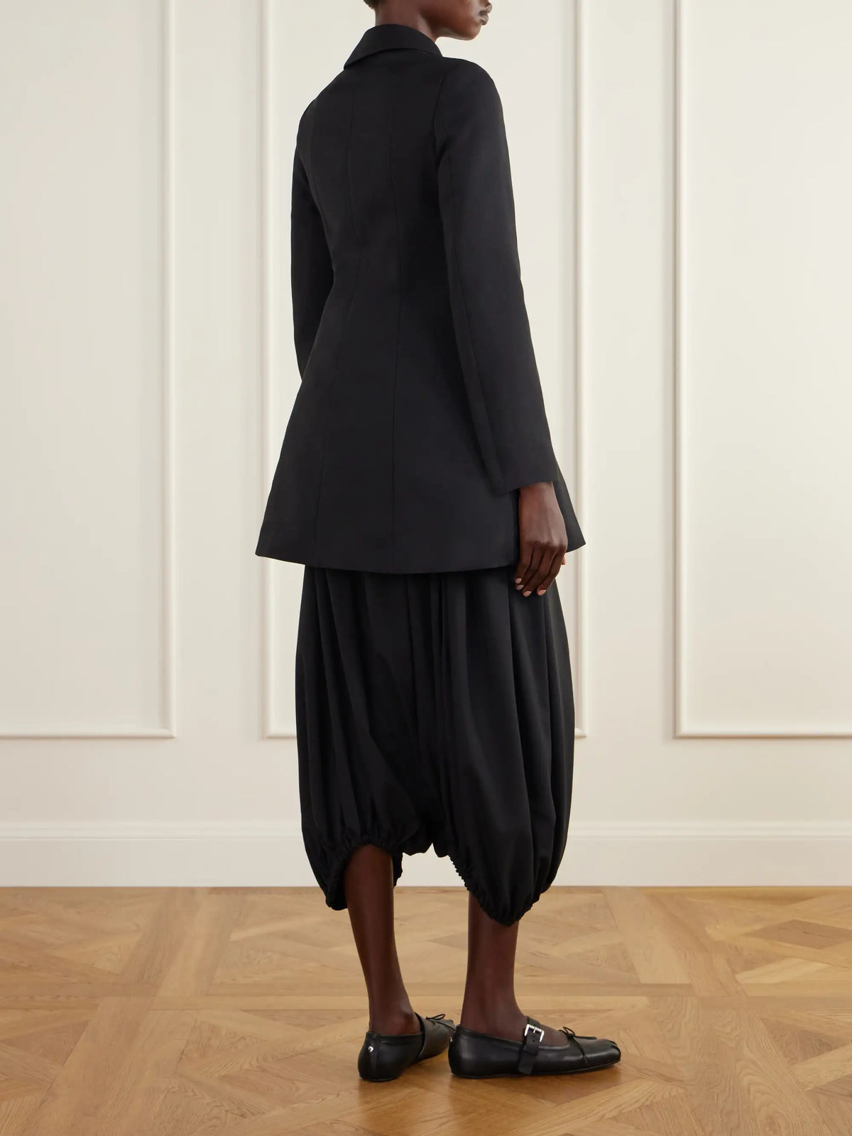 Comme des Garçons GIRL Tulle-trimmed Gabardine Coat