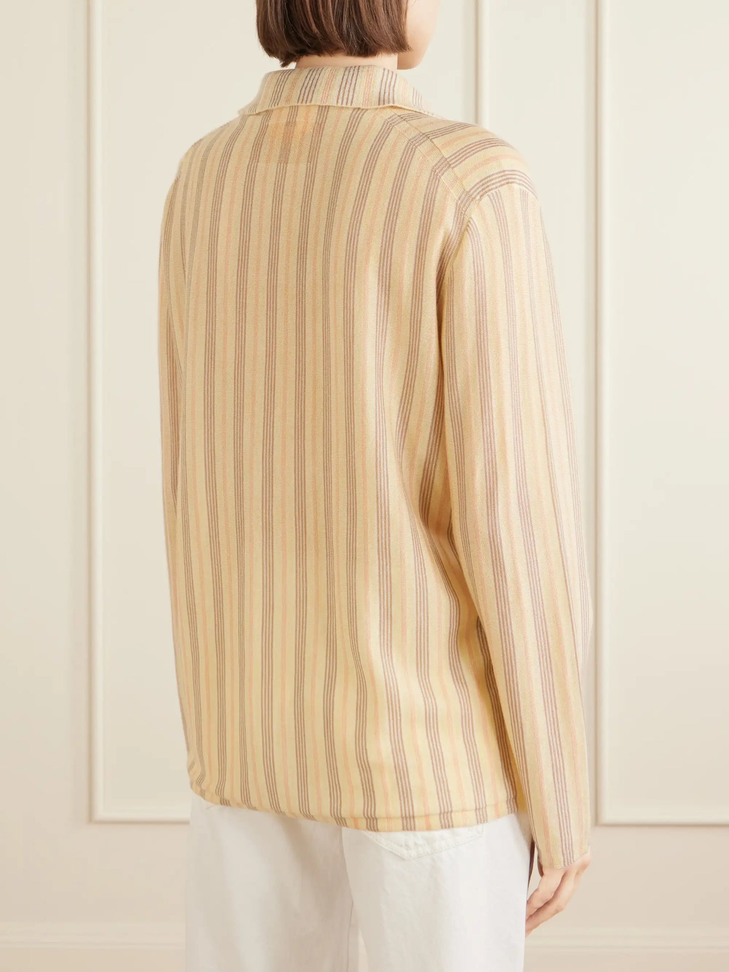 Showtime Striped Cashmere Shirt