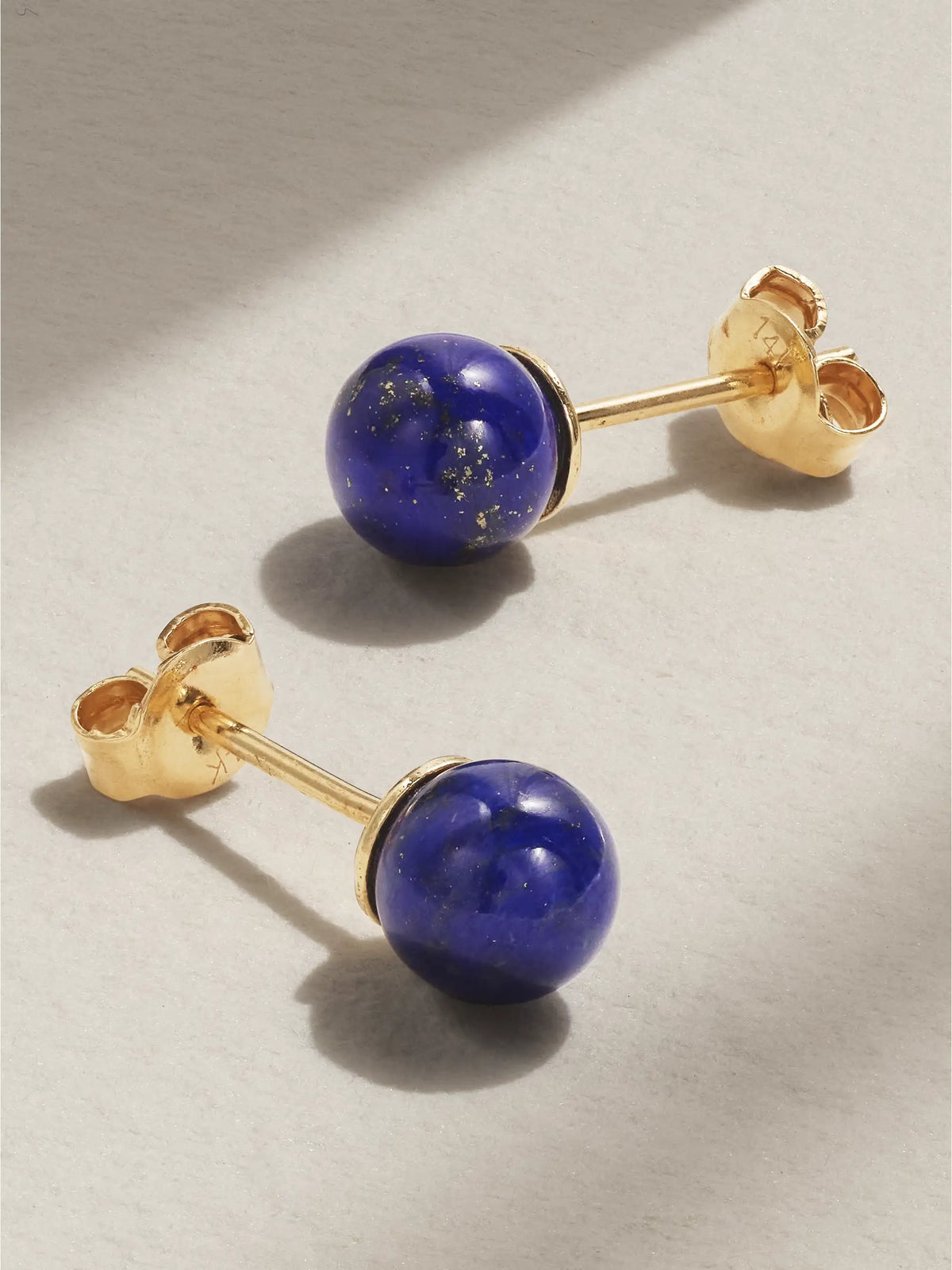 14-karat Gold Lapis Lazuli Earrings