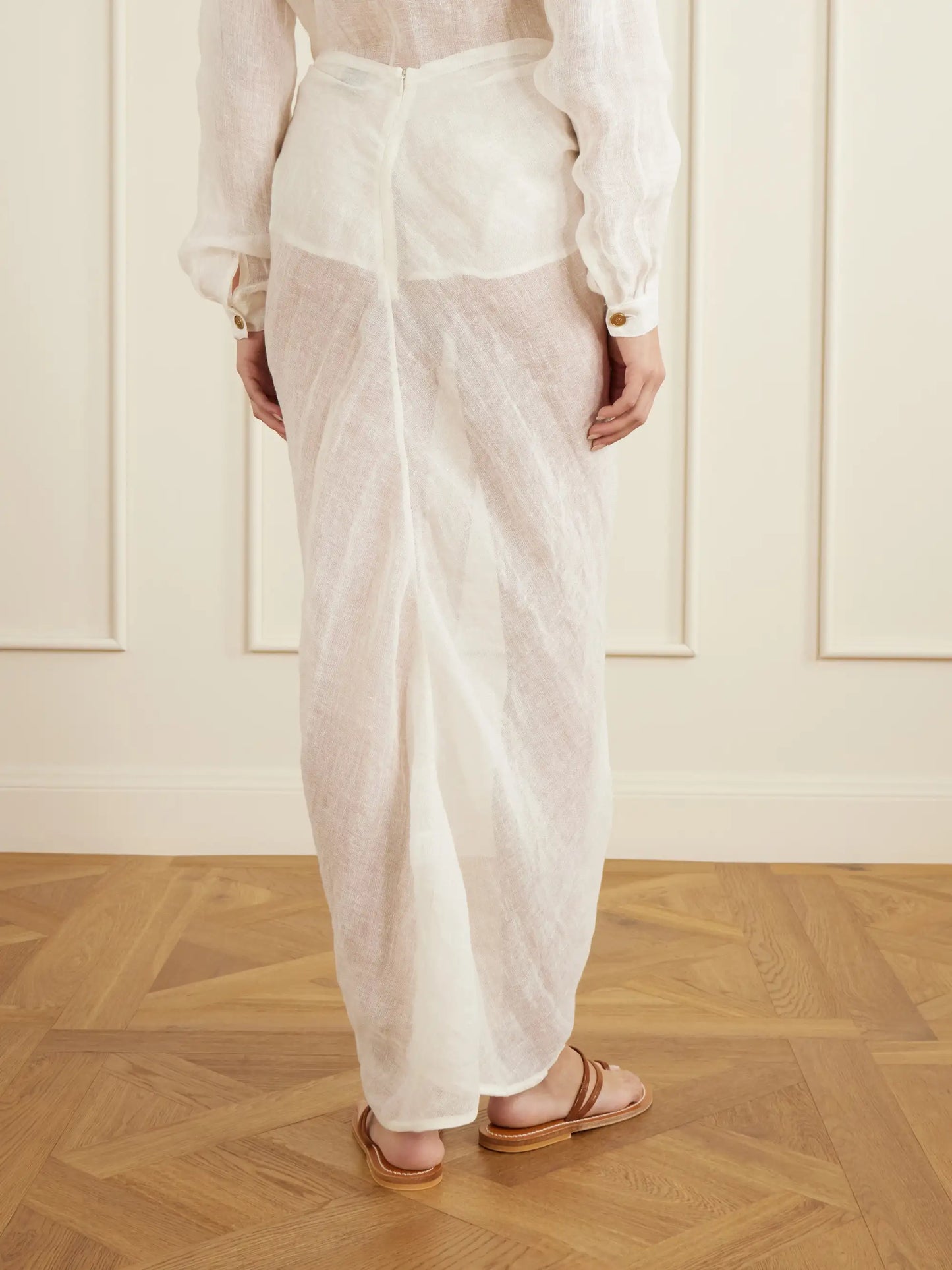 Qaraya Light Linen Pareo Skirt
