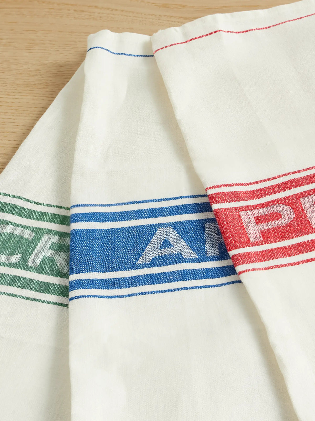 Neilly Set Of Three Striped Linen Napkins