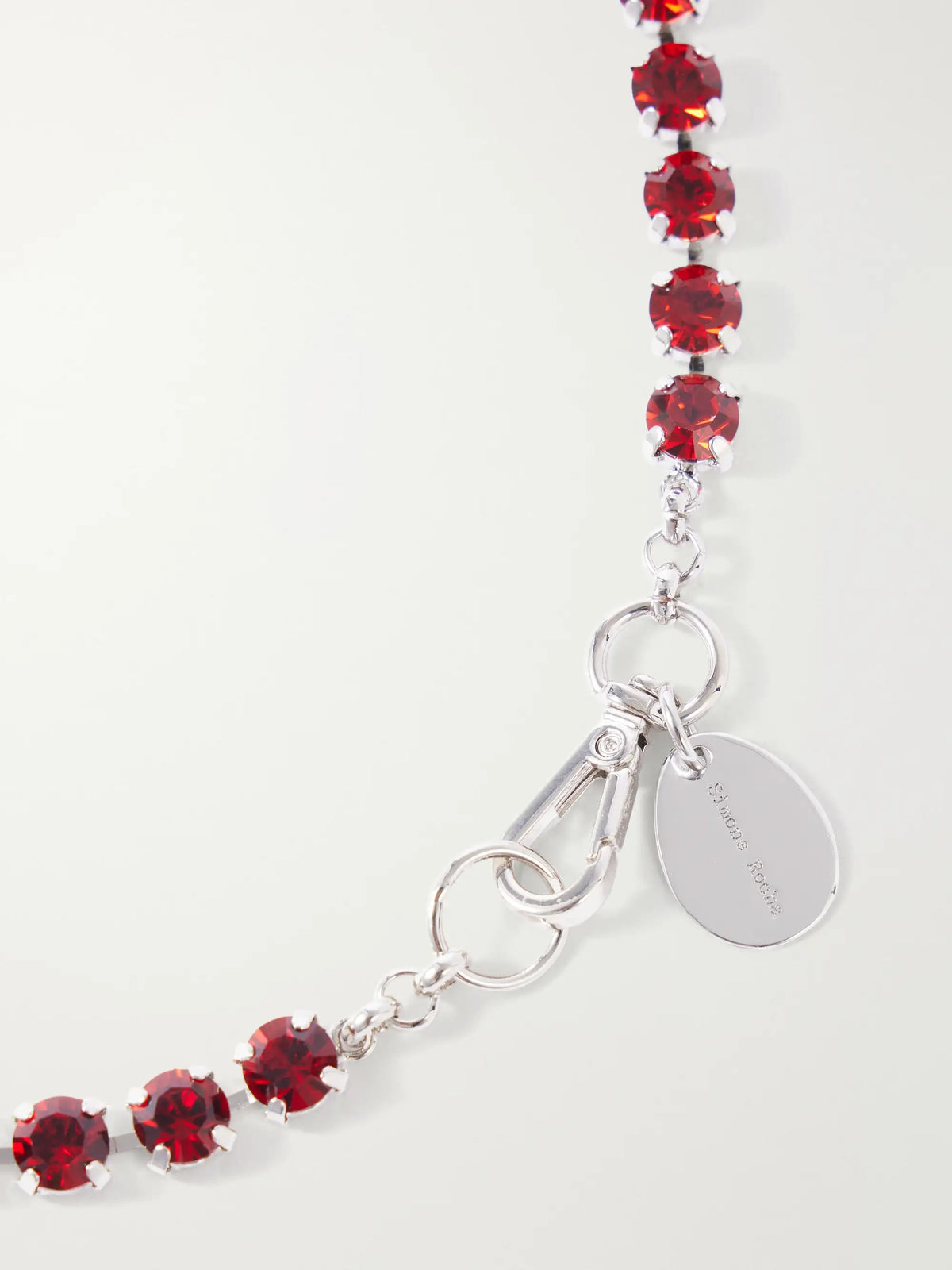 Simone Rocha Silver-tone Crystal Necklace