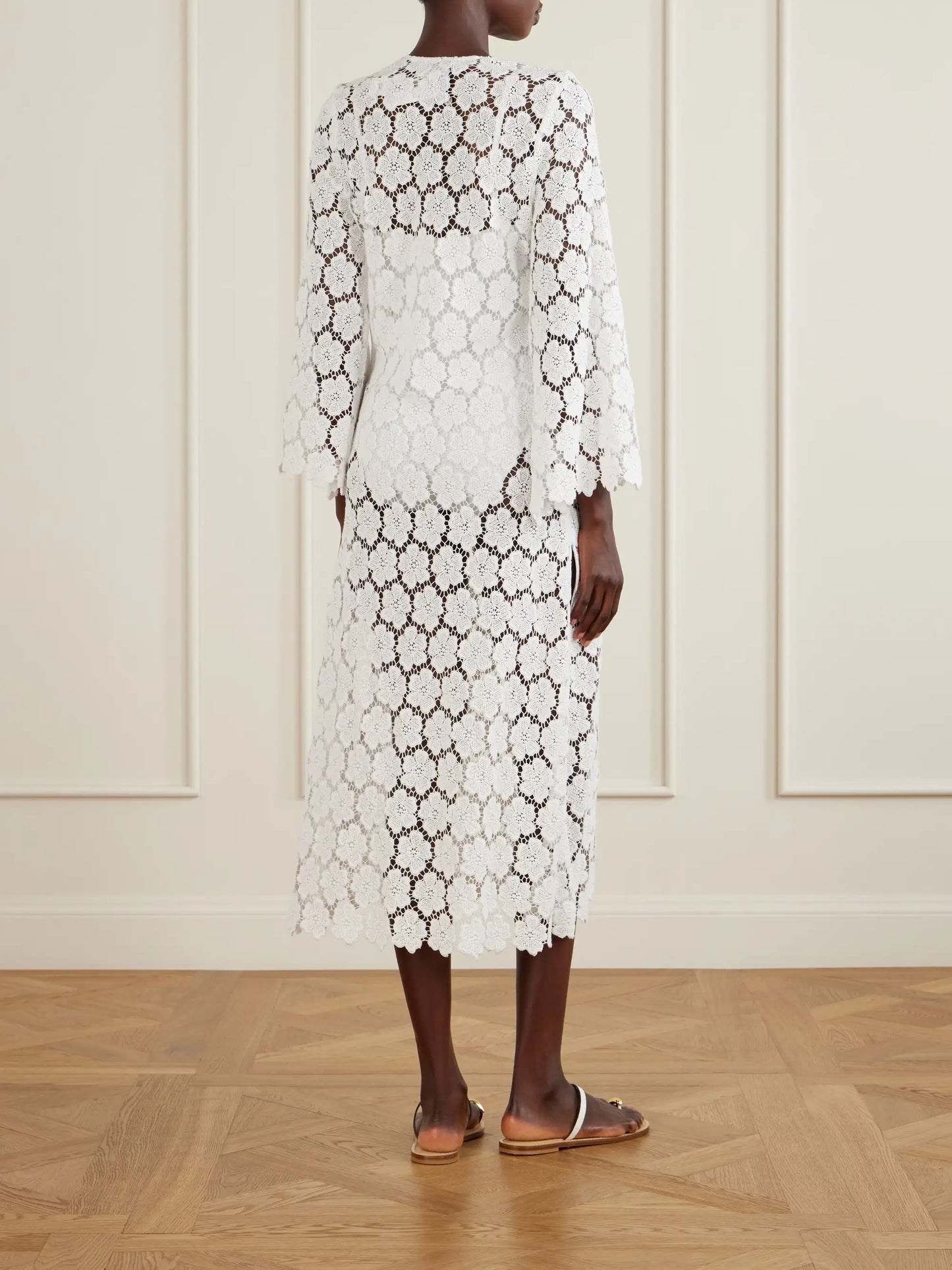Arelis Crocheted Cotton Maxi Dress