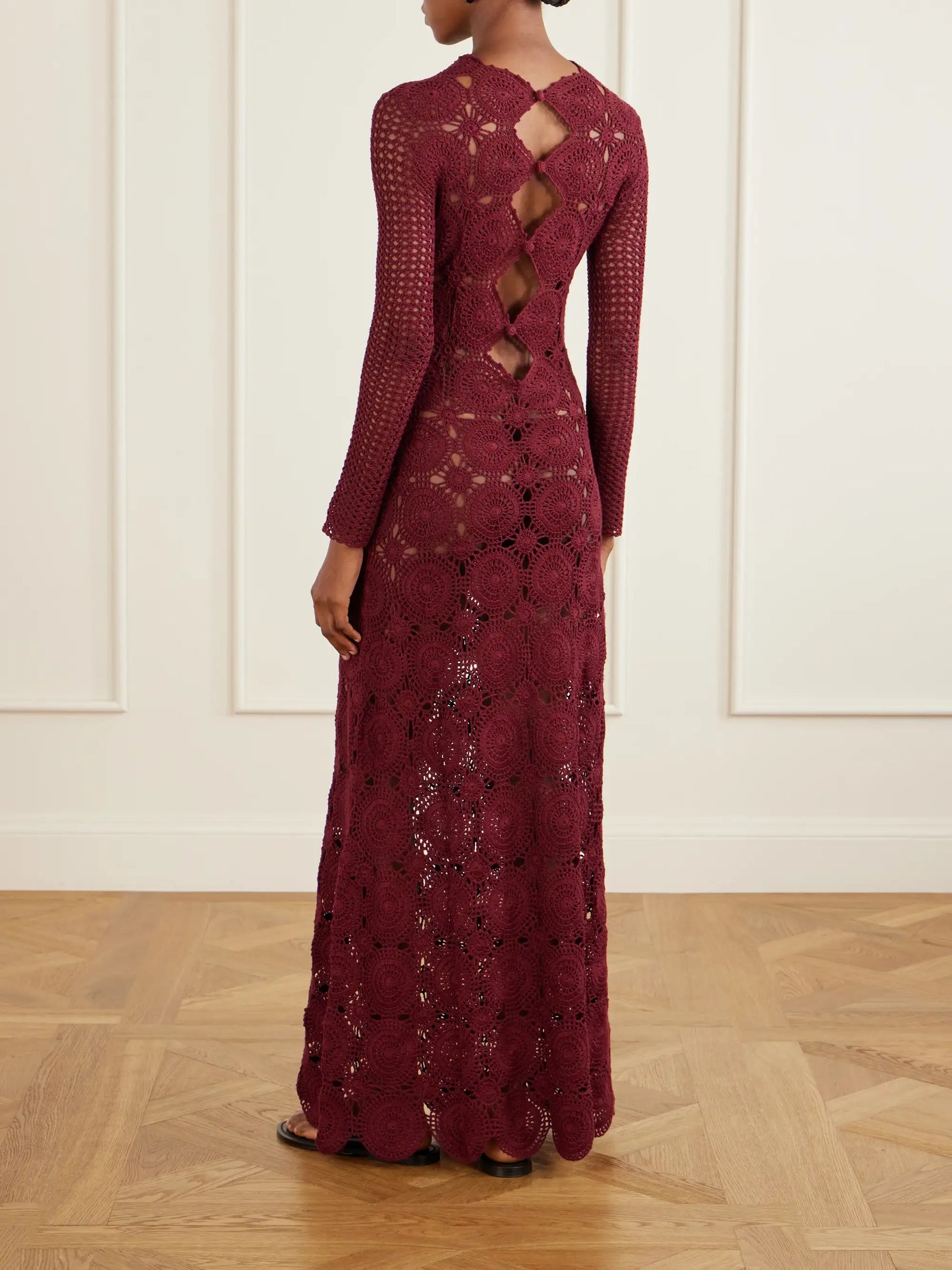 Siula Crocheted Cotton Maxi Dress