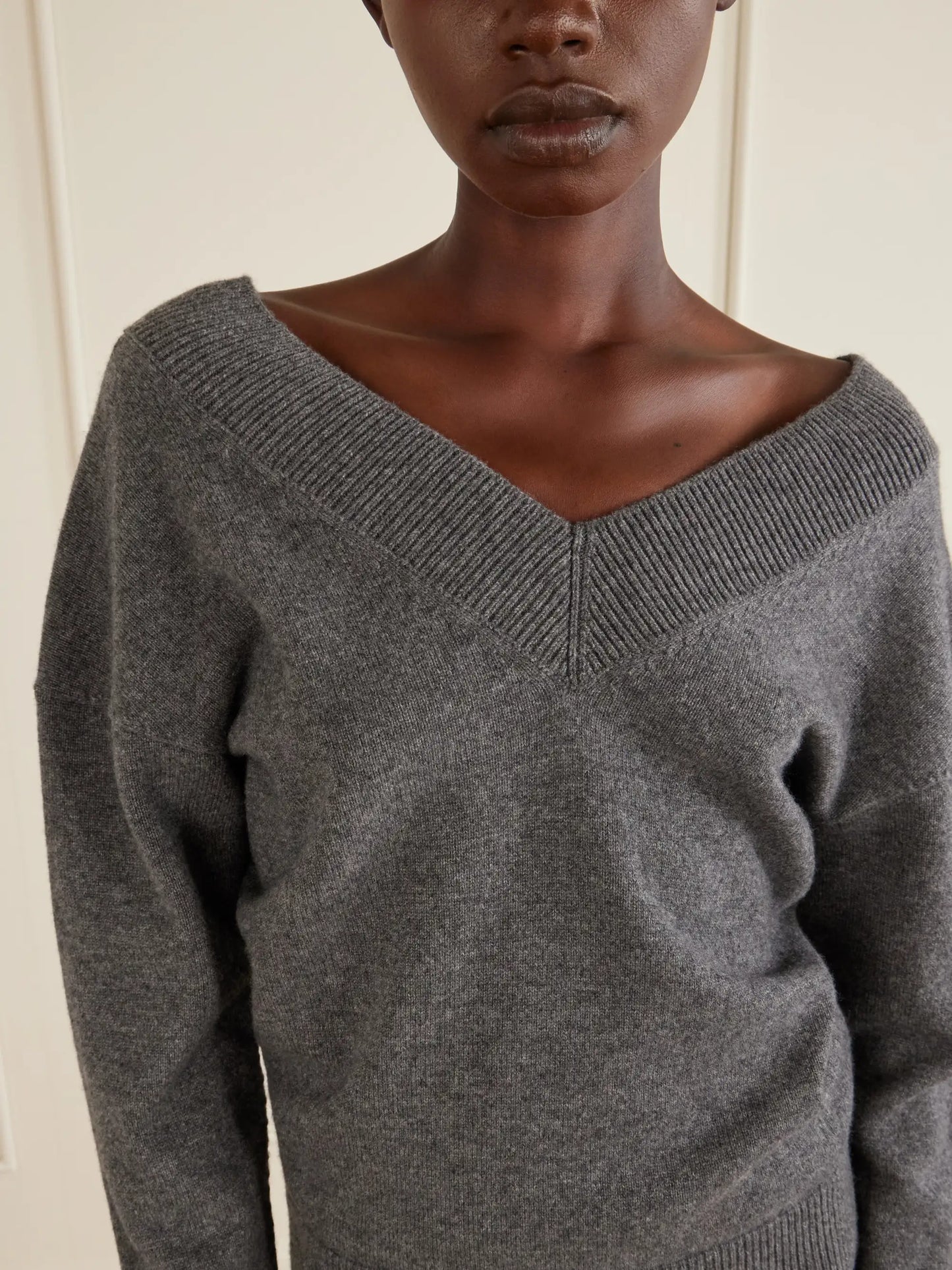 Off-the-shoulder Cashmere Top