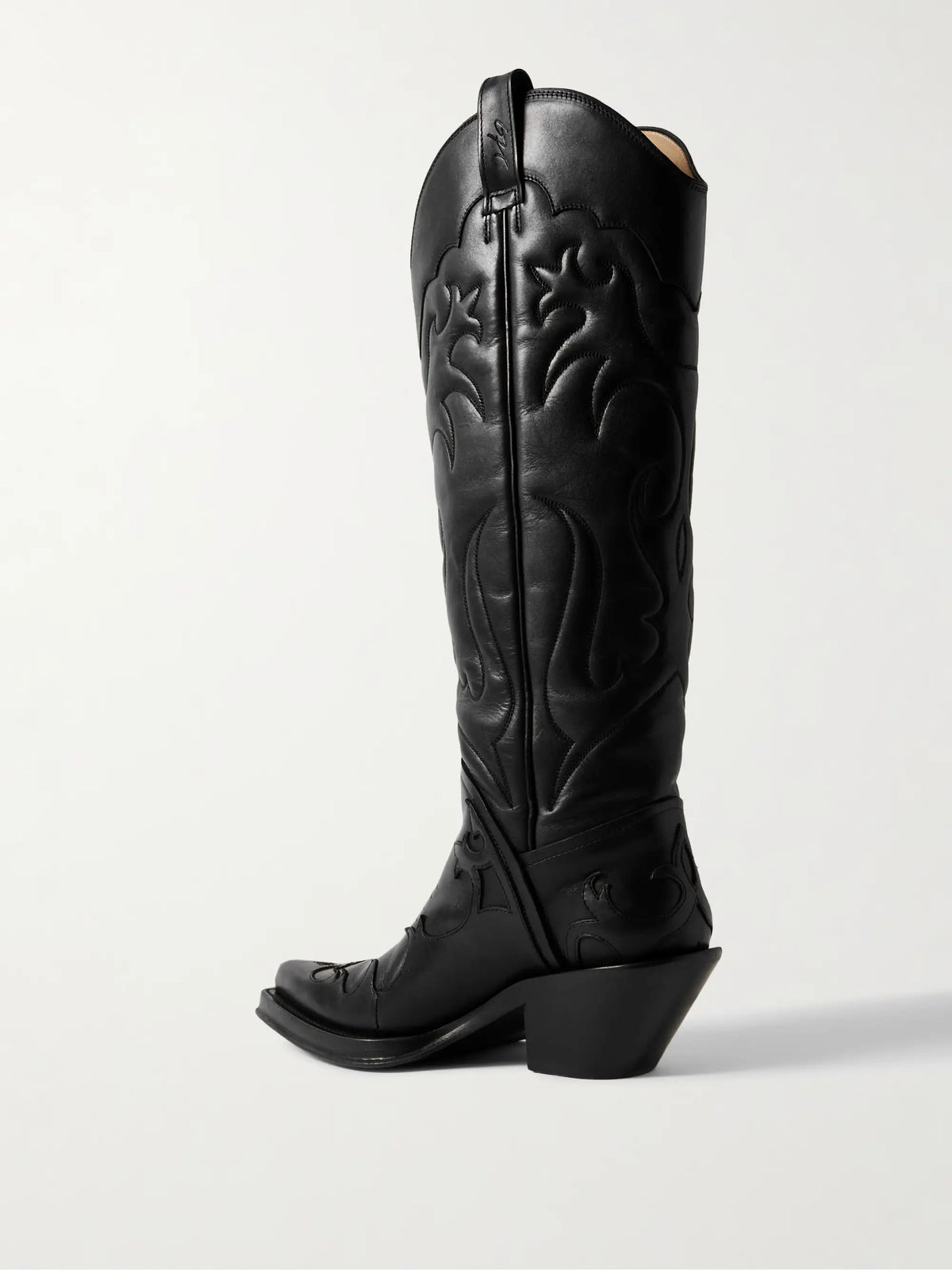 Capitana 50 Embroidered Leather Knee Boots