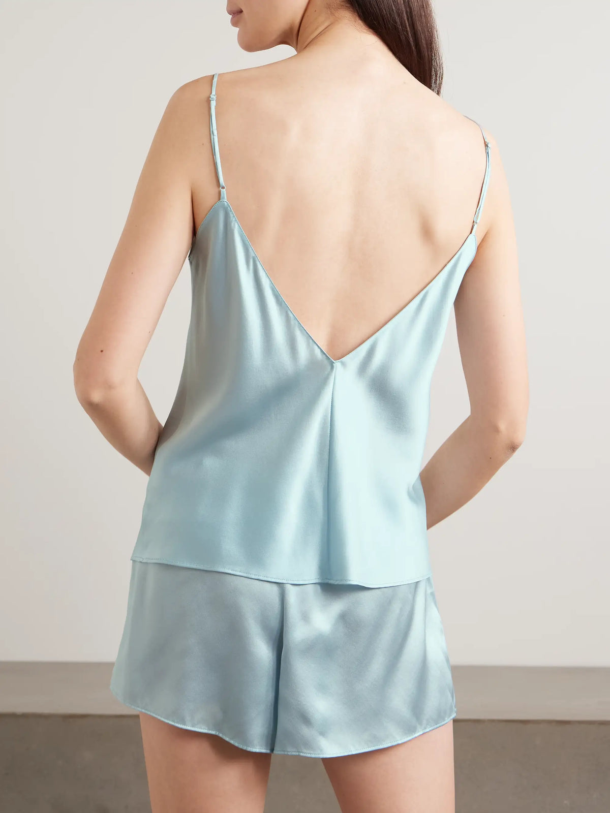 Etta Silk-satin Pajamas