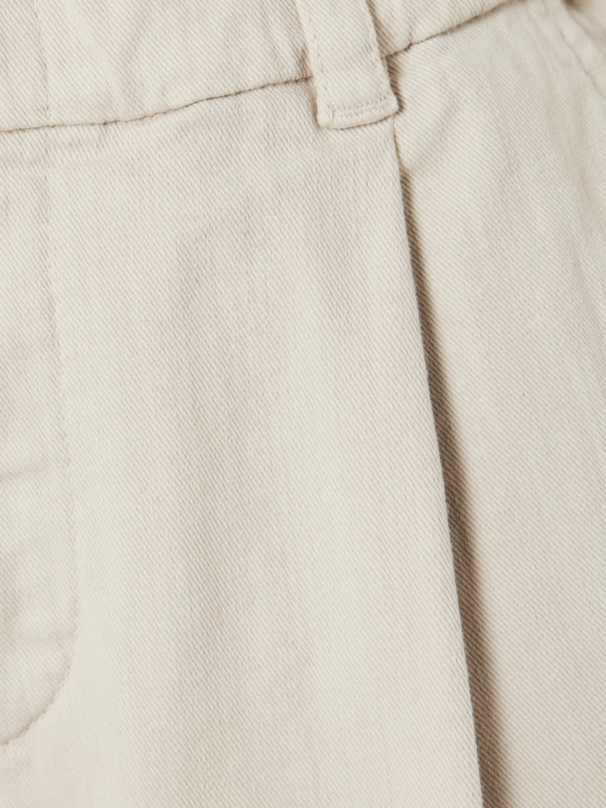 Cropped Pleated Stretch-cotton Twill Tapered Pants