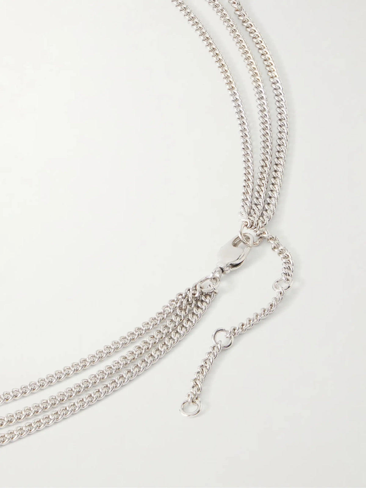 Silver-tone Crystal Body Chain