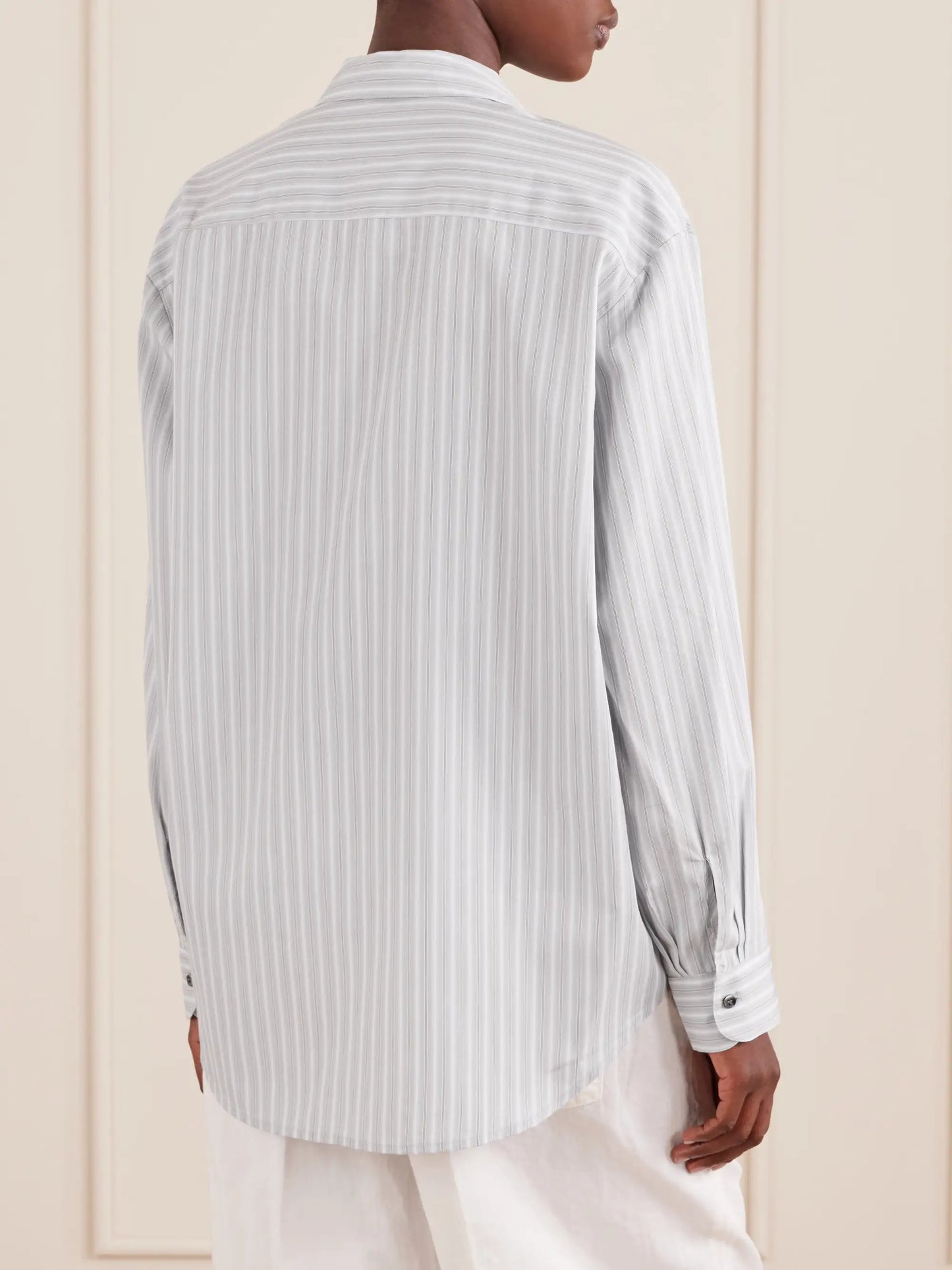 Yoshi Striped Cotton-blend Shirt