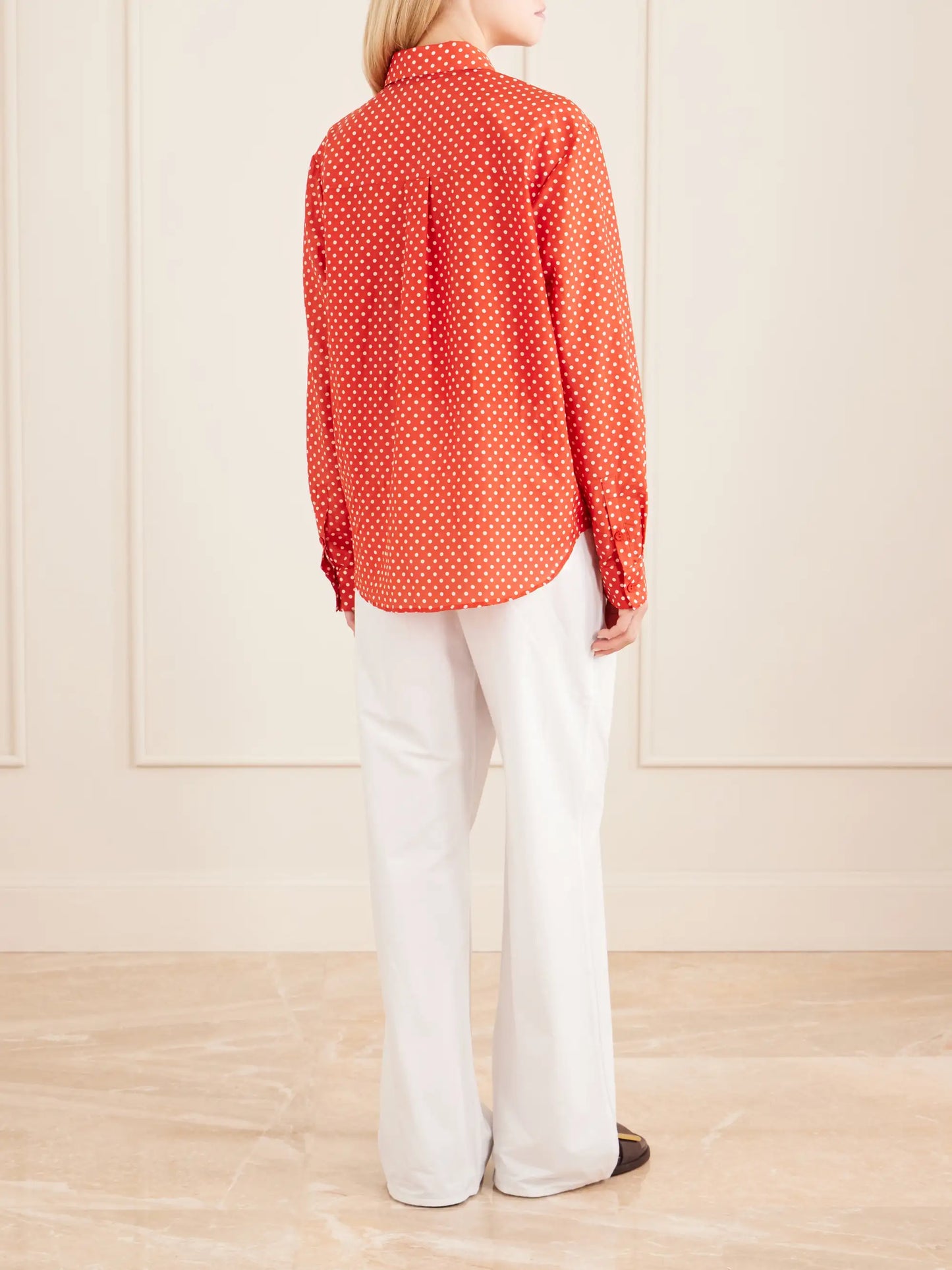 Polka Dots Organic Cotton Blend Shirt