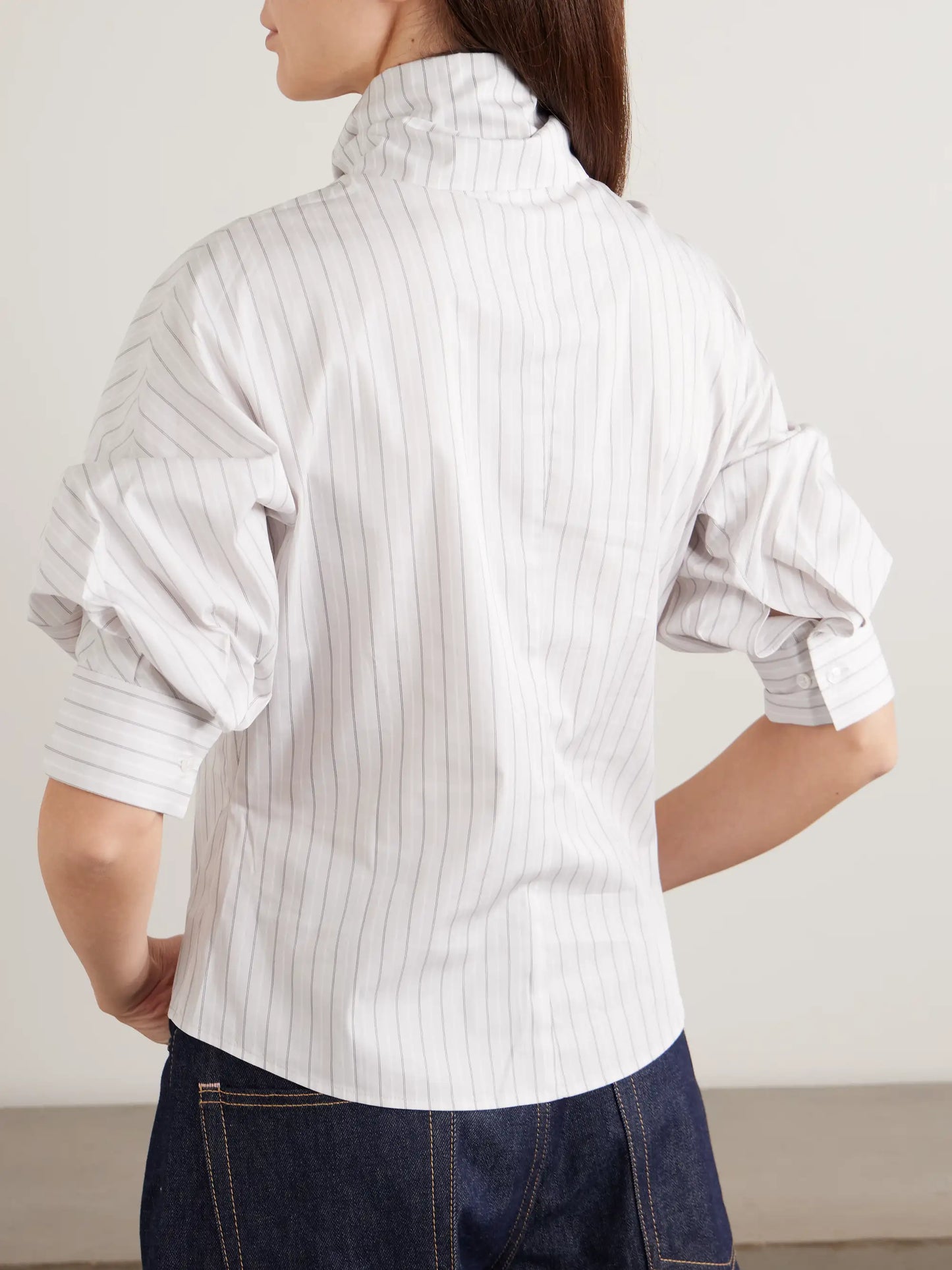 Lilette Striped Cotton-poplin Shirt