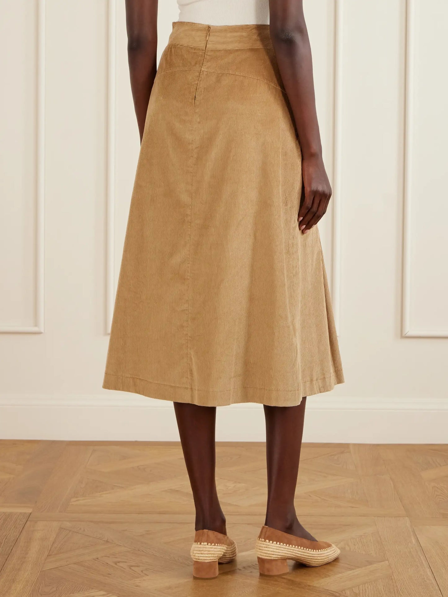 Wesley Corduroy Cotton Maxi Skirt