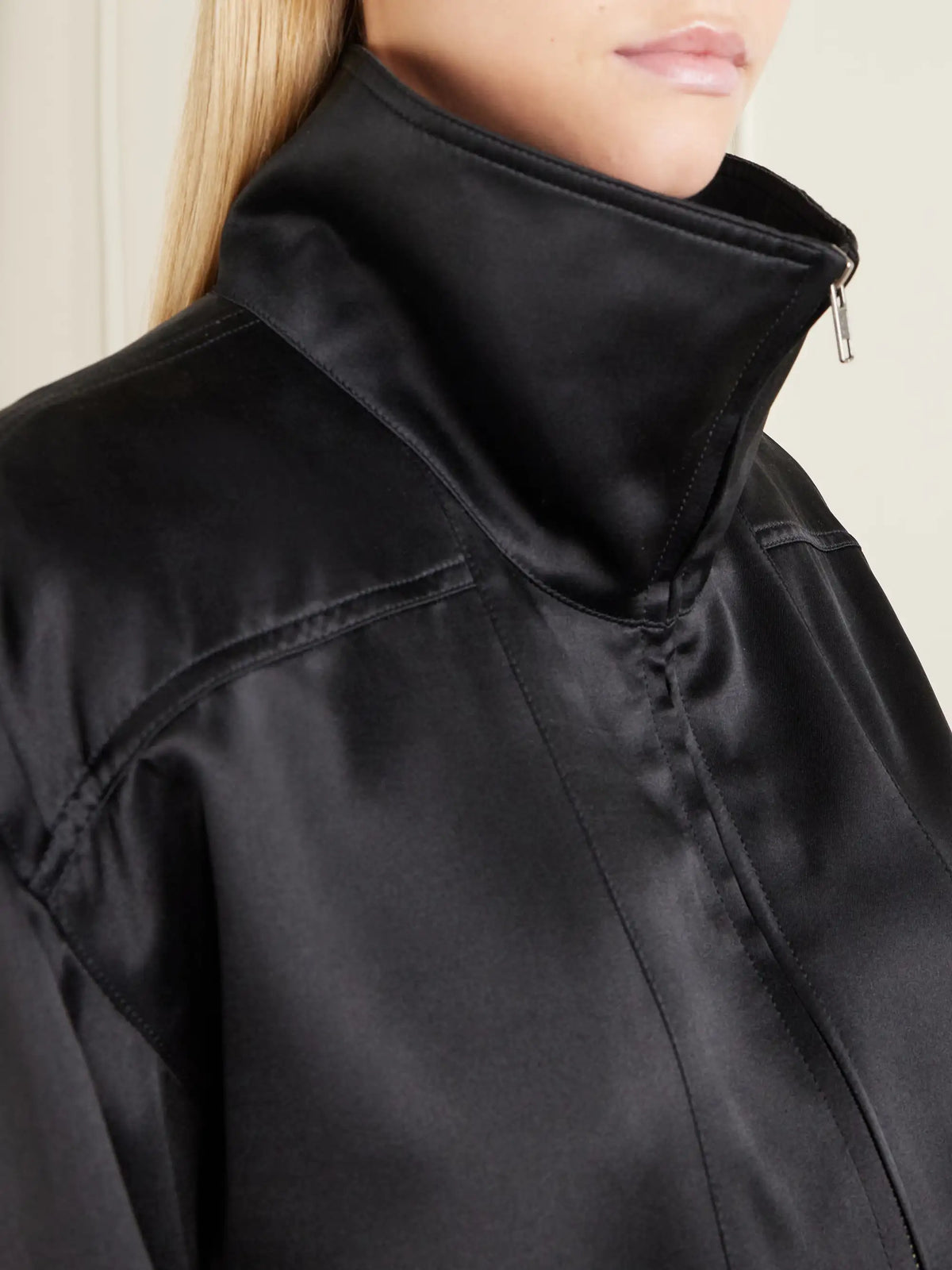 AFLALO Audra Satin Jacket