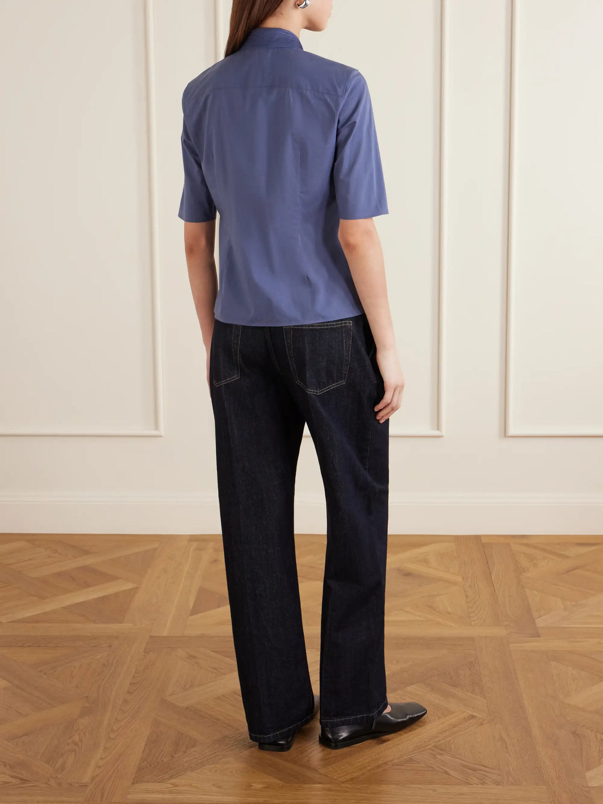 Jil Sander Pleated Cotton Shirt