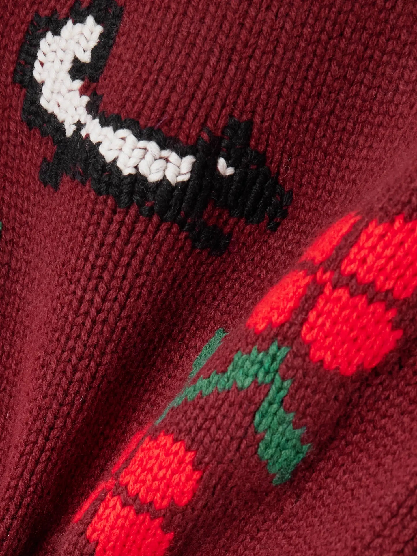 Intarsia-knit Wool Sweater