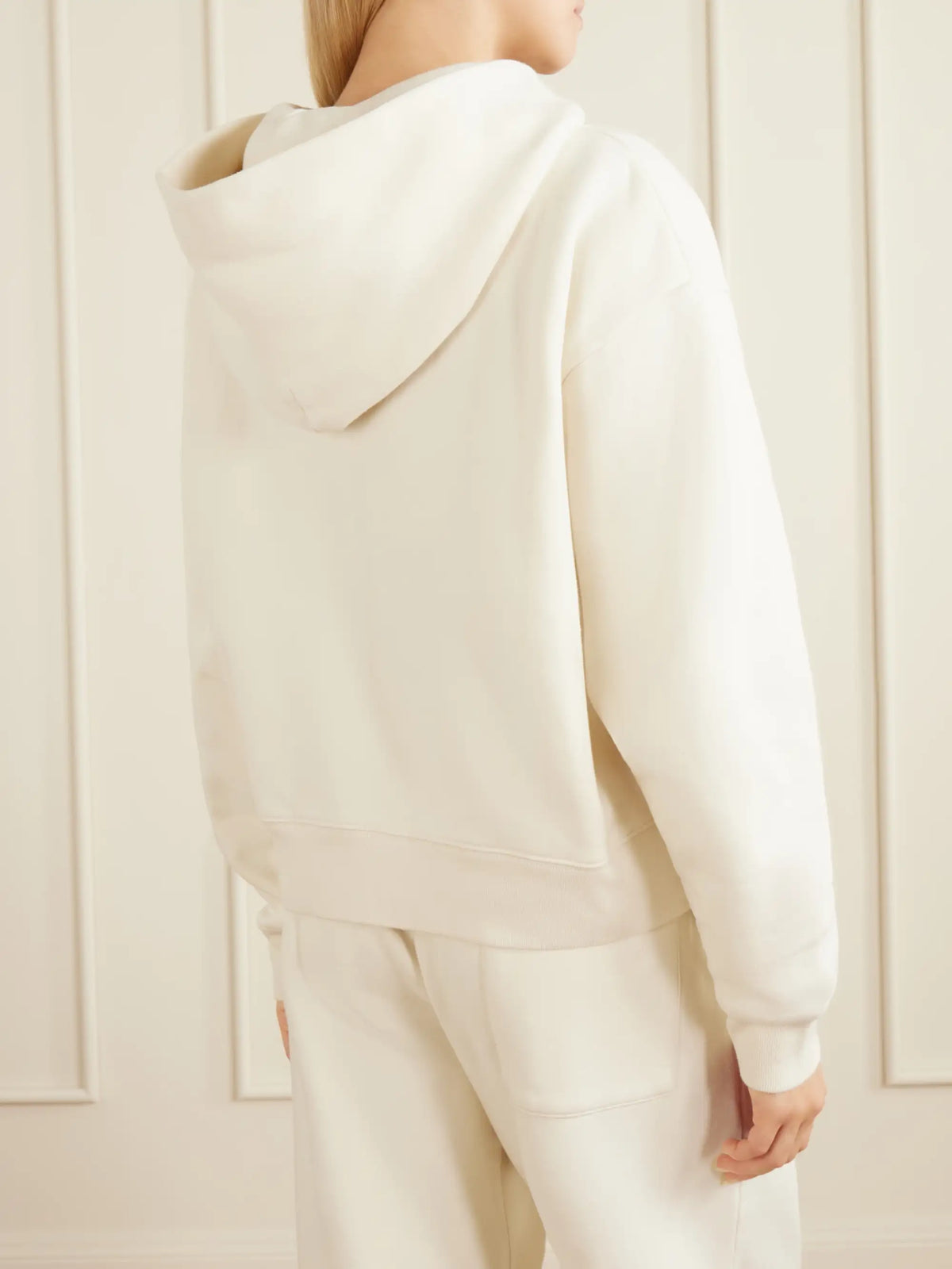 Sporty & Rich Vendome La Embroidered Cotton-fleece Hoodie