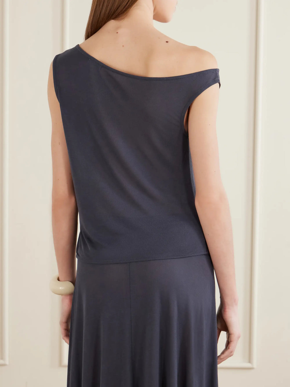Off-the-shoulder Tencel Lyocell Top