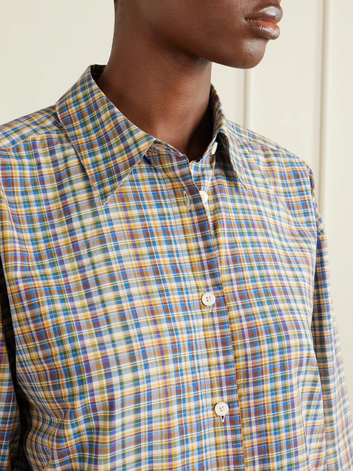 TOTEME Checked Cotton Shirt