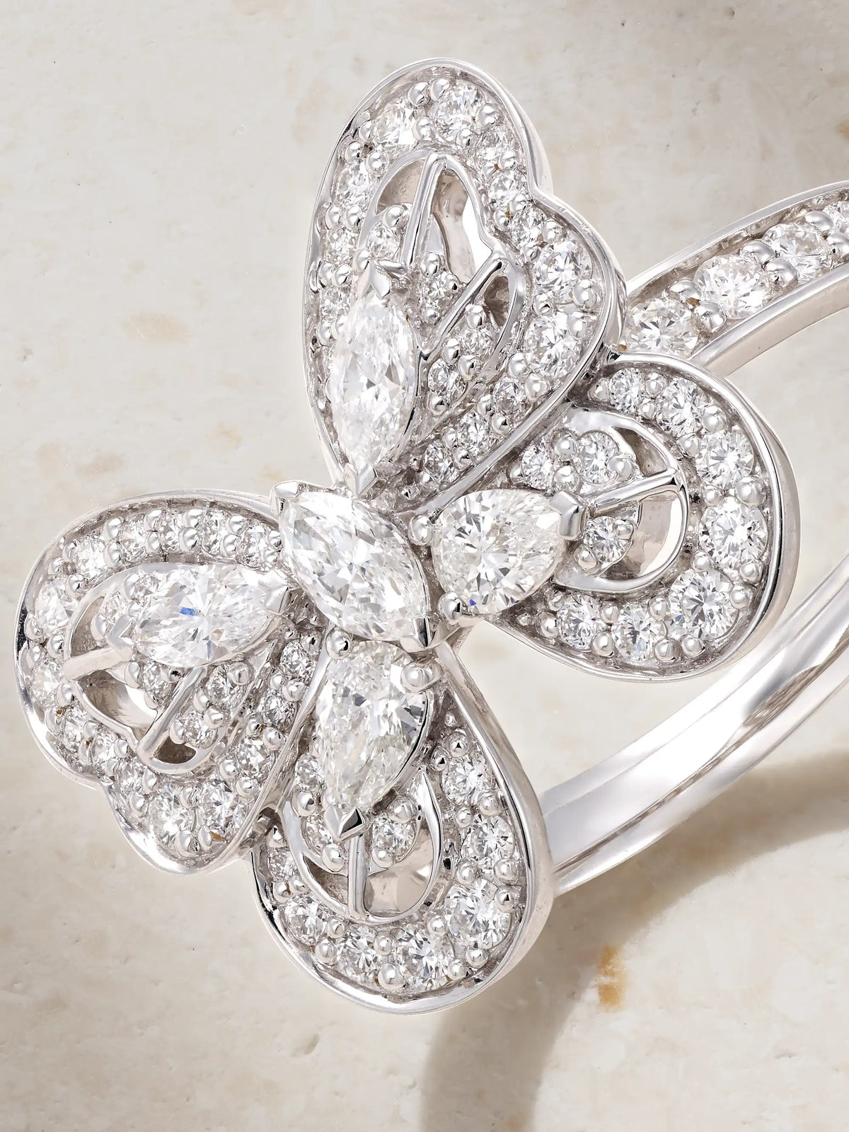 Portraits Of Nature Butterfly 18-karat White Gold Diamond Ring