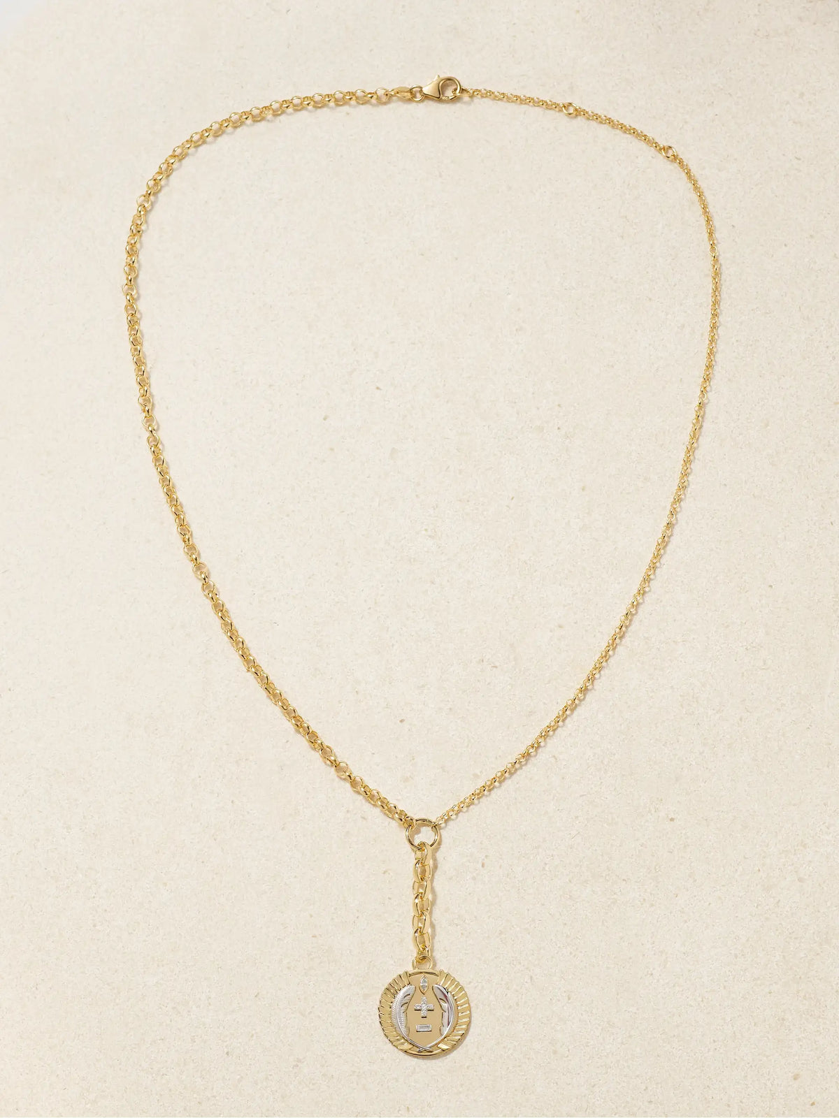 Vivacity 18-karat Yellow And White Gold Diamond Necklace