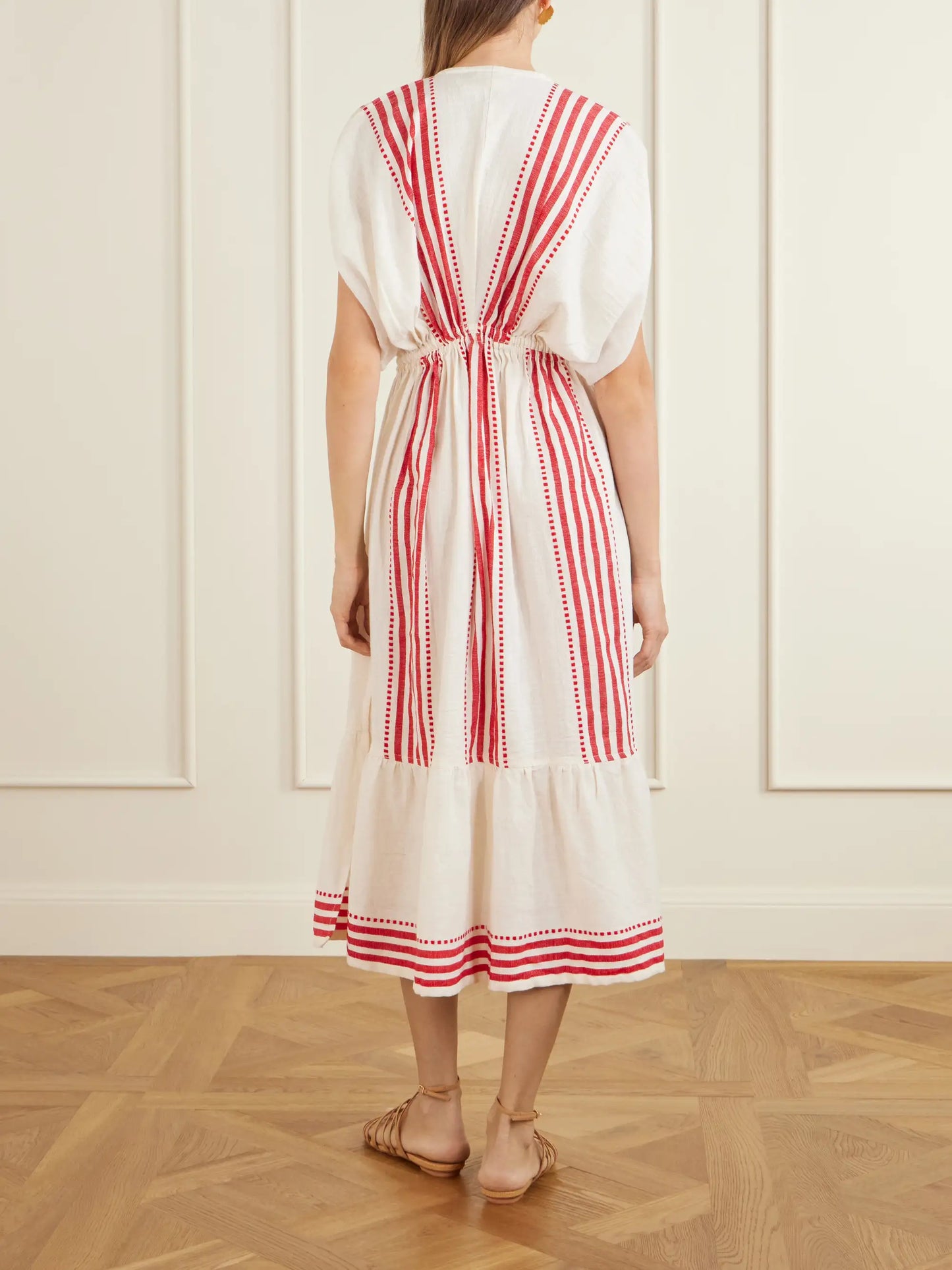 Leila Cotton-gauze Midi Dress