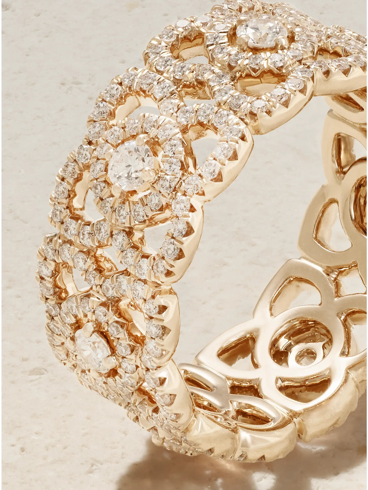 London Lotus By De Beers 18-karat Rose Gold Diamond Ring