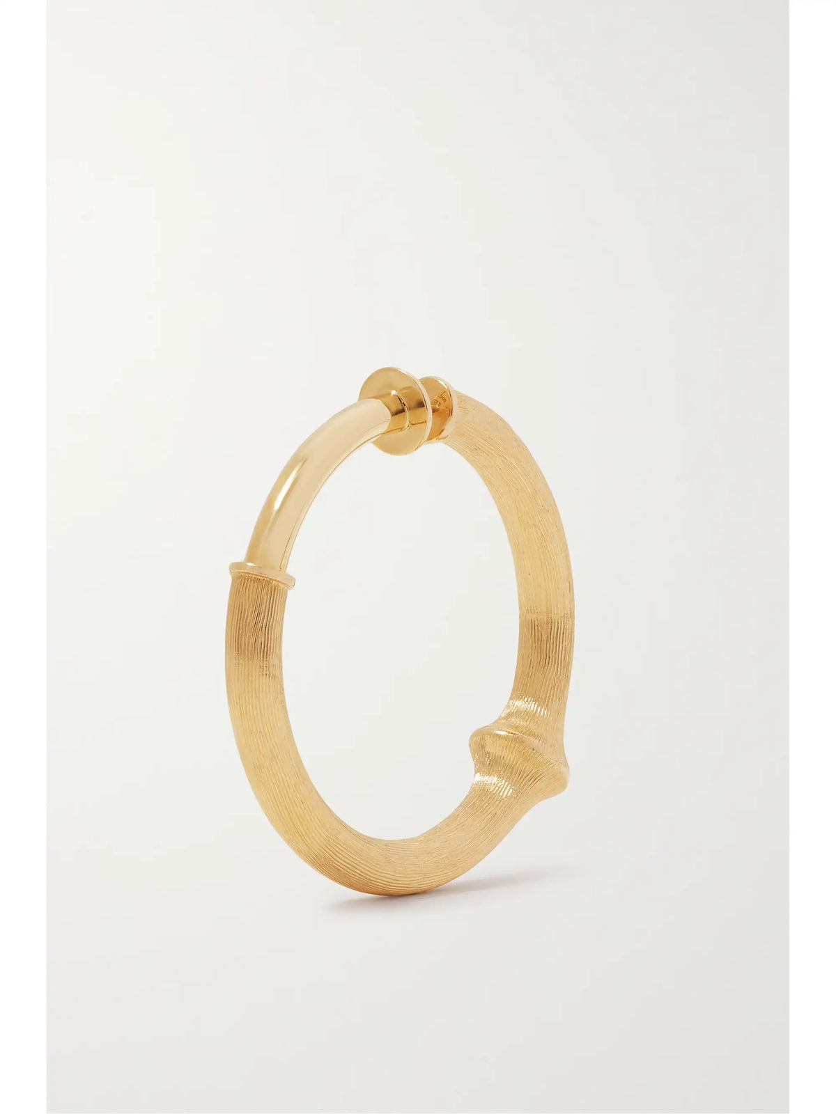 Nature Large 18-karat Gold Hoop Earring
