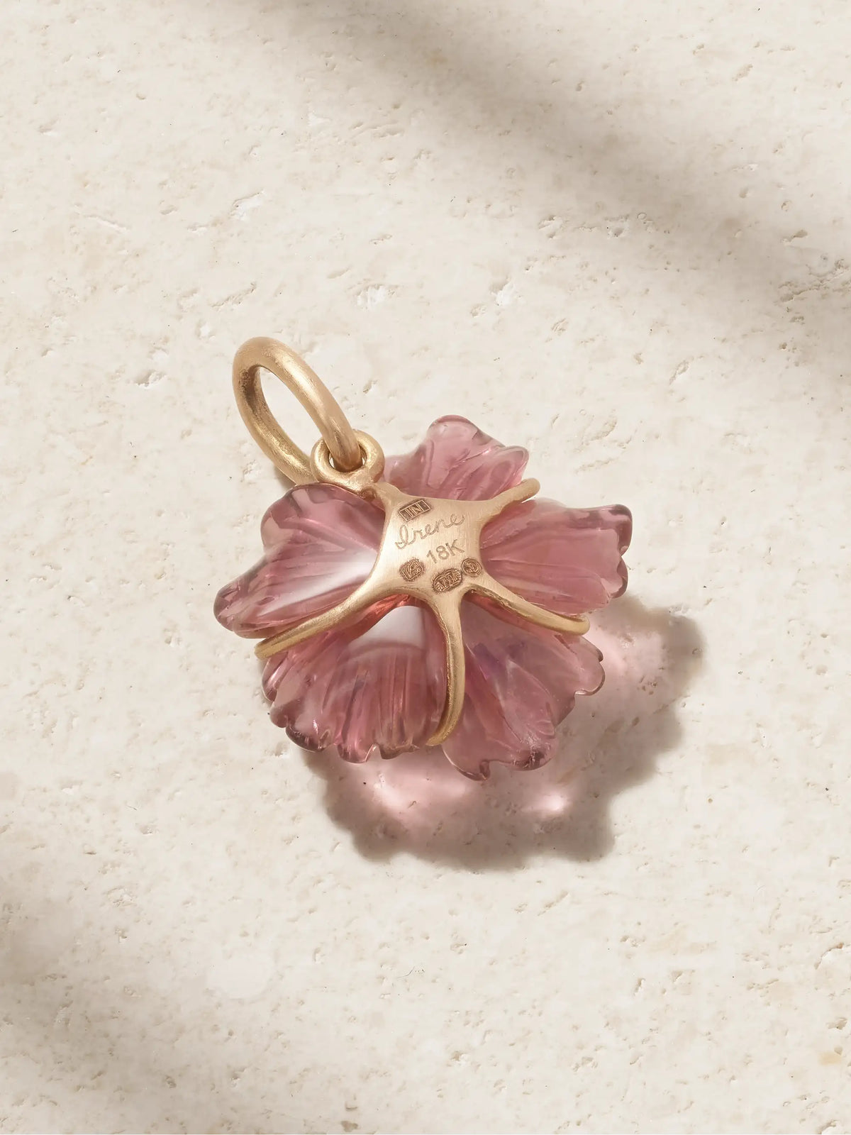 Tropical Flower 18-karat Rose Gold, Tourmaline And Sapphire Pendant