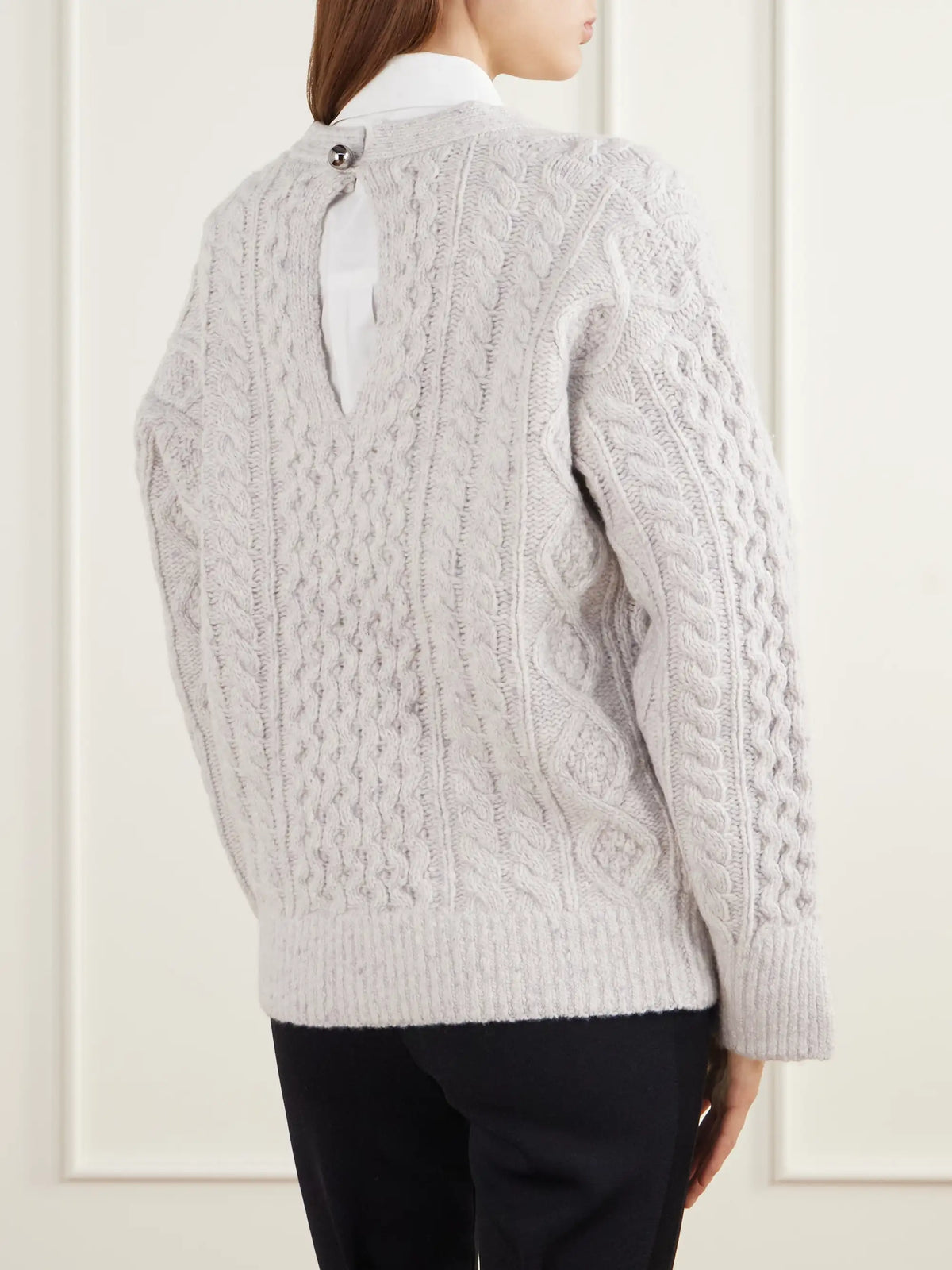 Maria McManus Cable-knit Wool And Cashmere-blend Cardigan
