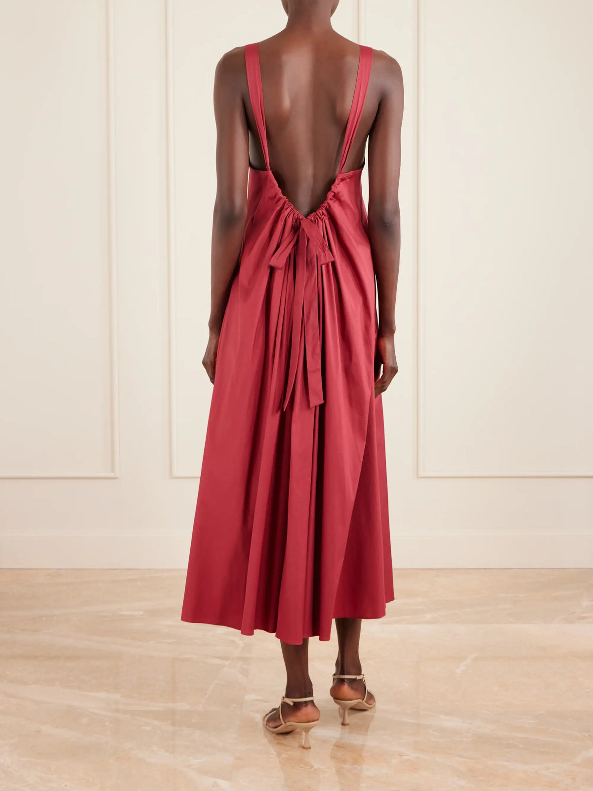Beachwear Cotton-blend Taffeta Maxi Dress