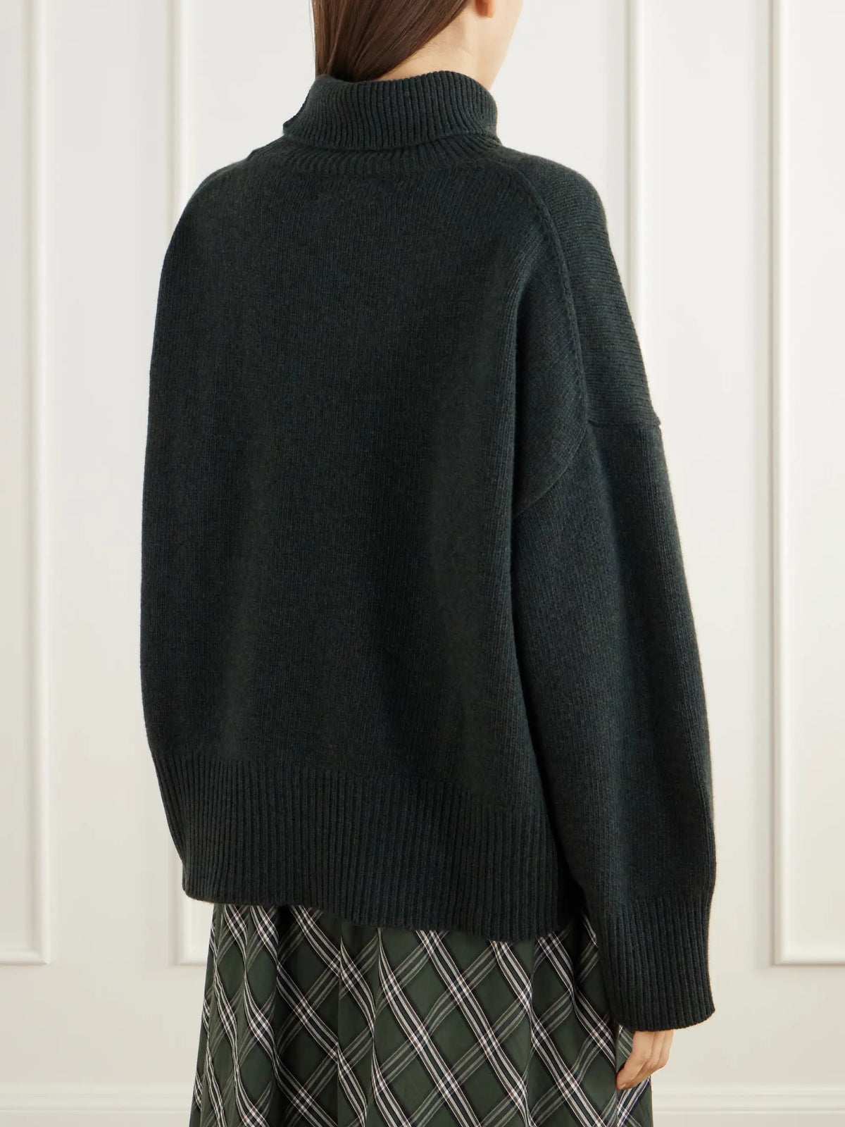 SKALL Silene Rib-trimmed Wool Turtleneck Sweater