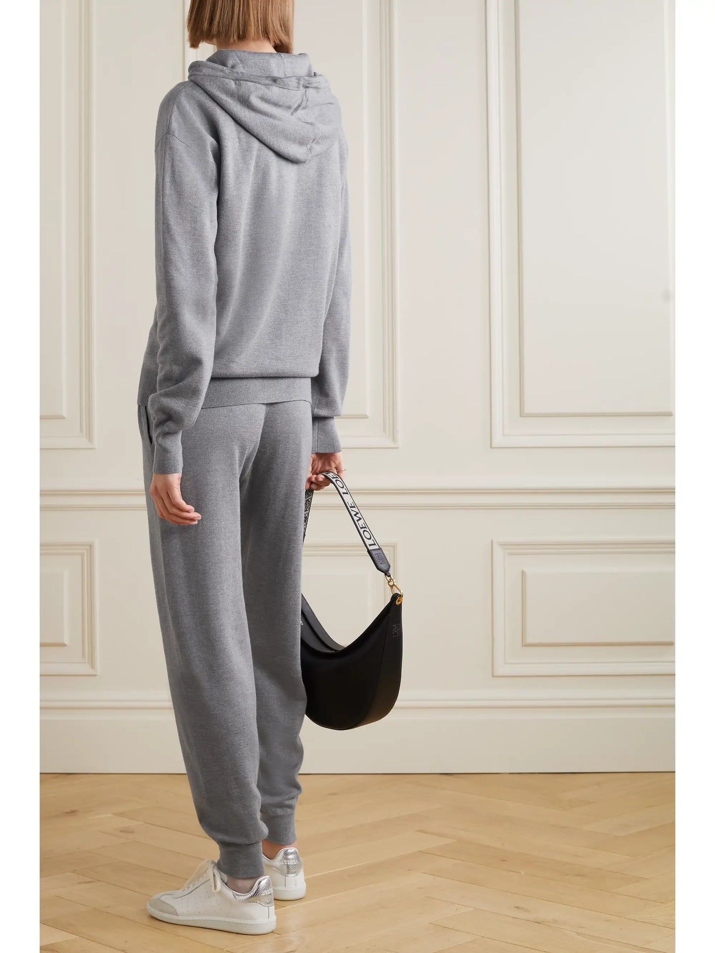 Gia London Silk And Cashmere-blend Hoodie And Track Pants Set