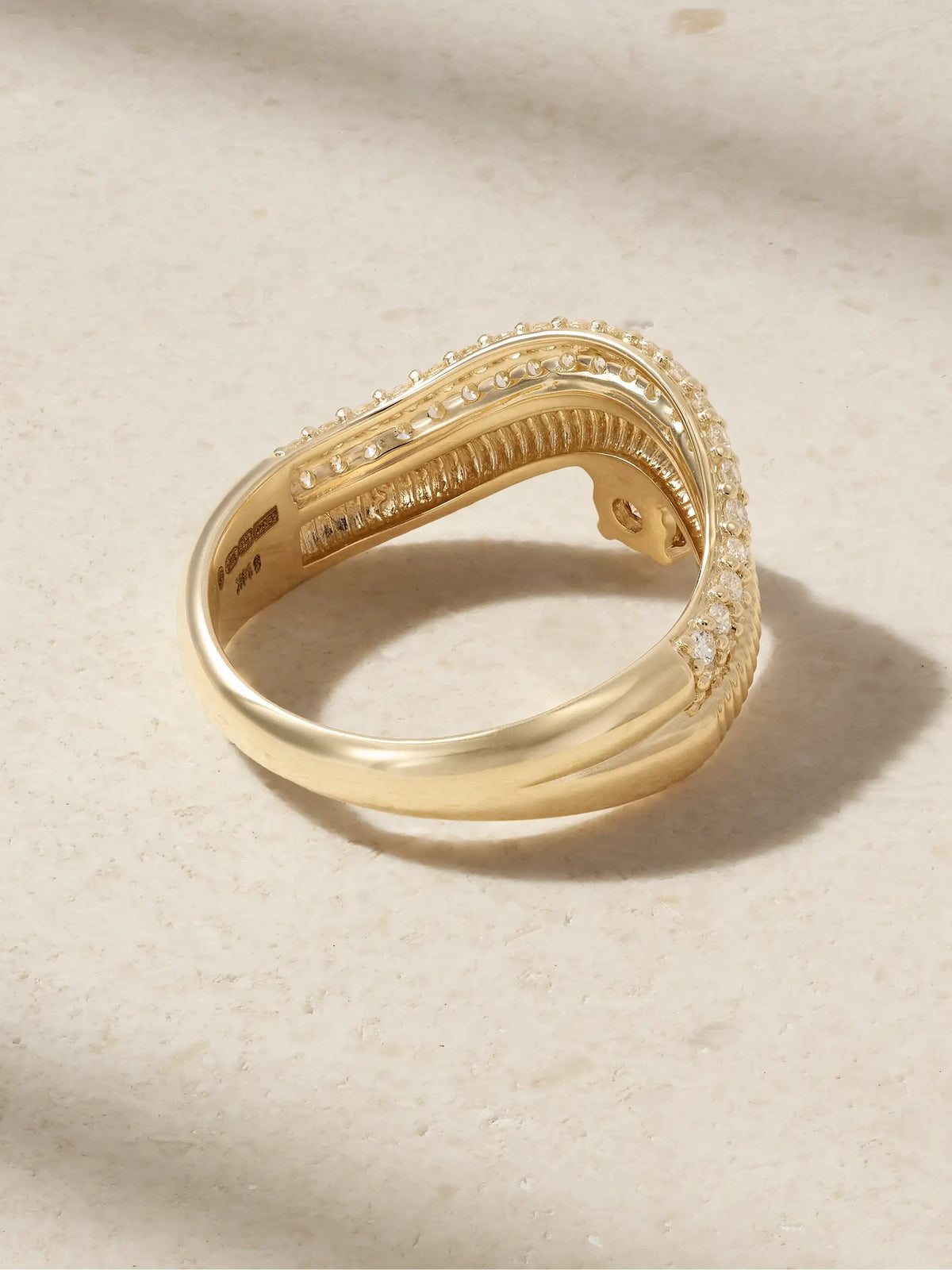 Anjelica 14-karat Gold Diamond Ring