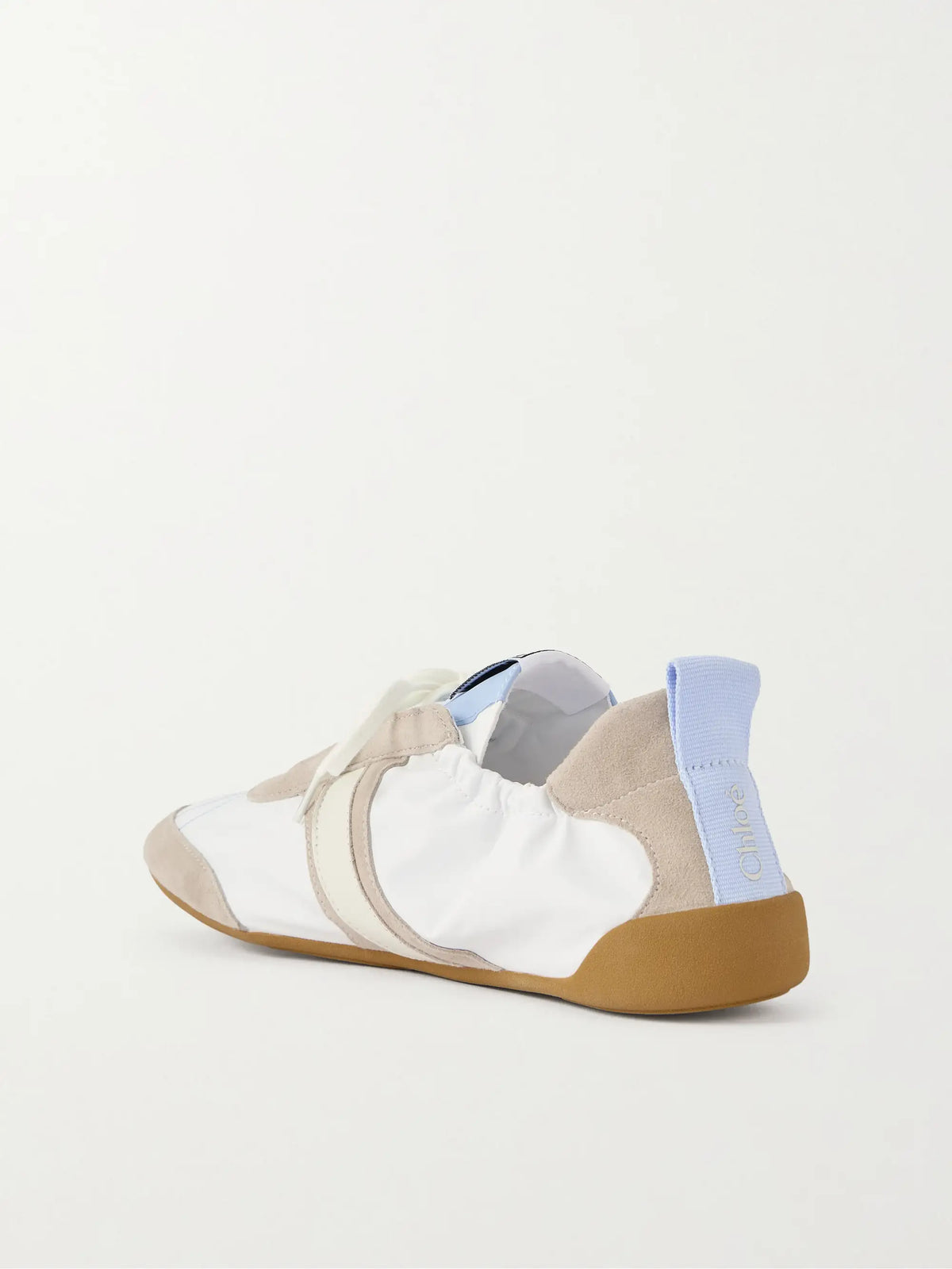 Kick Suede-trimmed Leather Sneakers