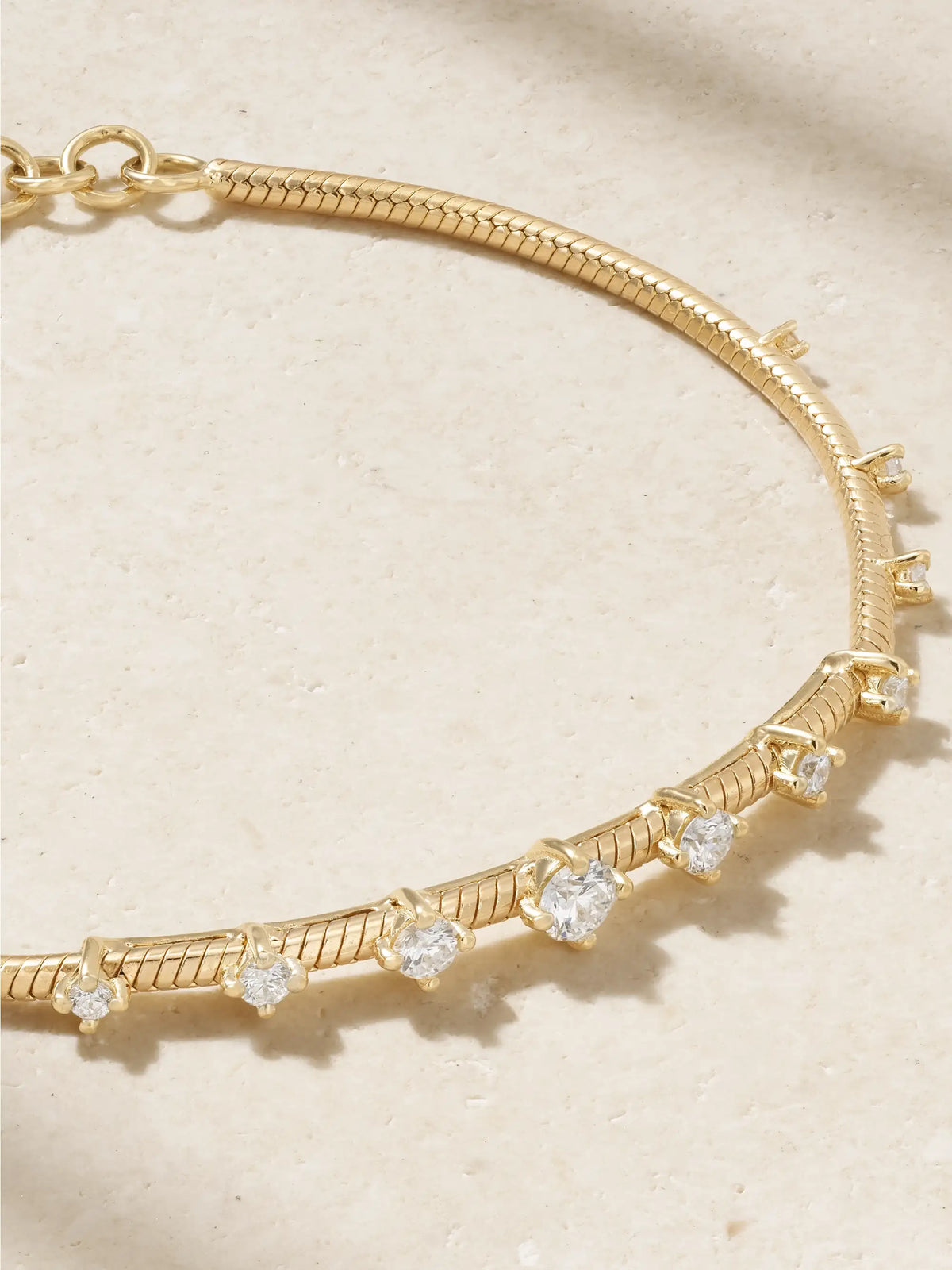 Parallel 18-karat Gold Diamond Bracelet