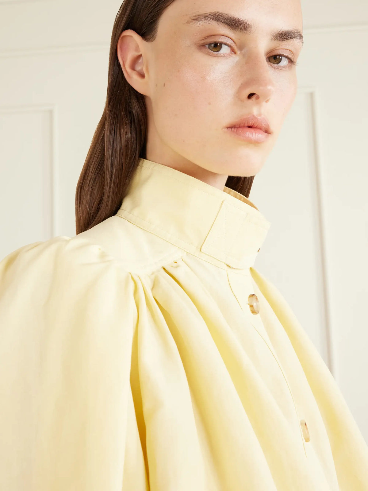 Gathered Cotton And Linen-blend Jacket