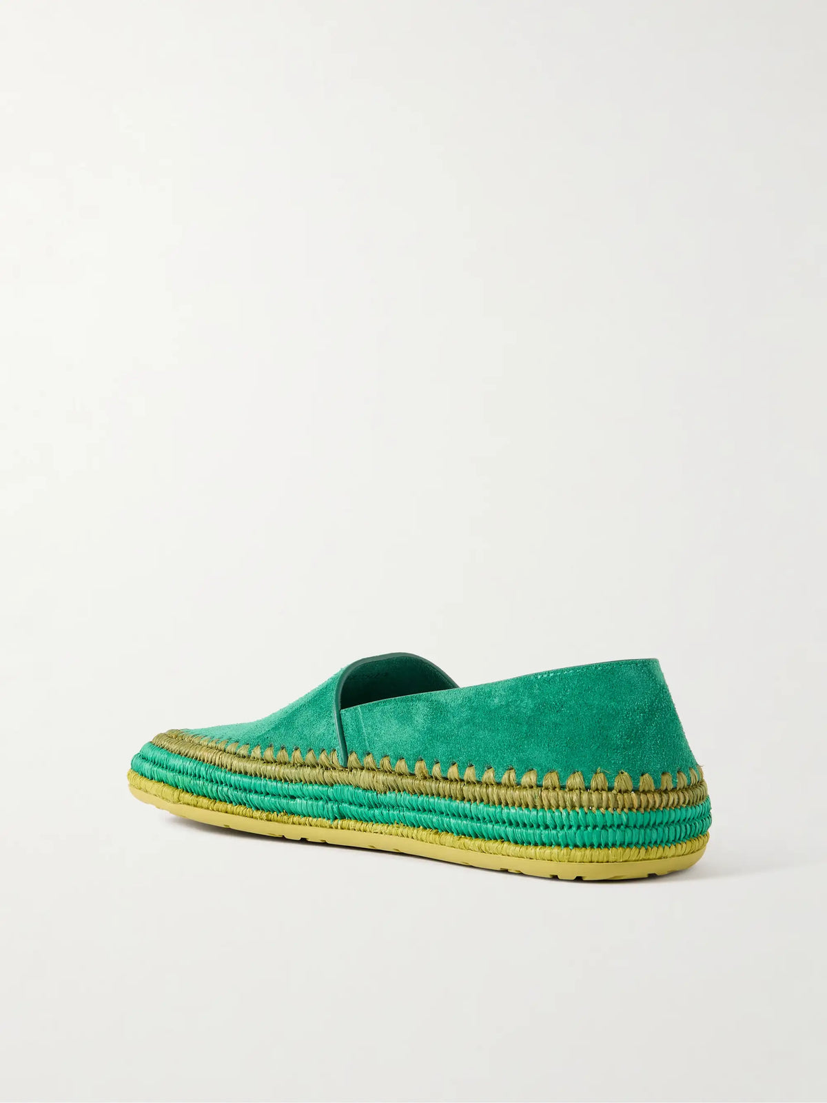 + Paula's Ibiza Rio Raffia-trimmed Suede Espadrilles