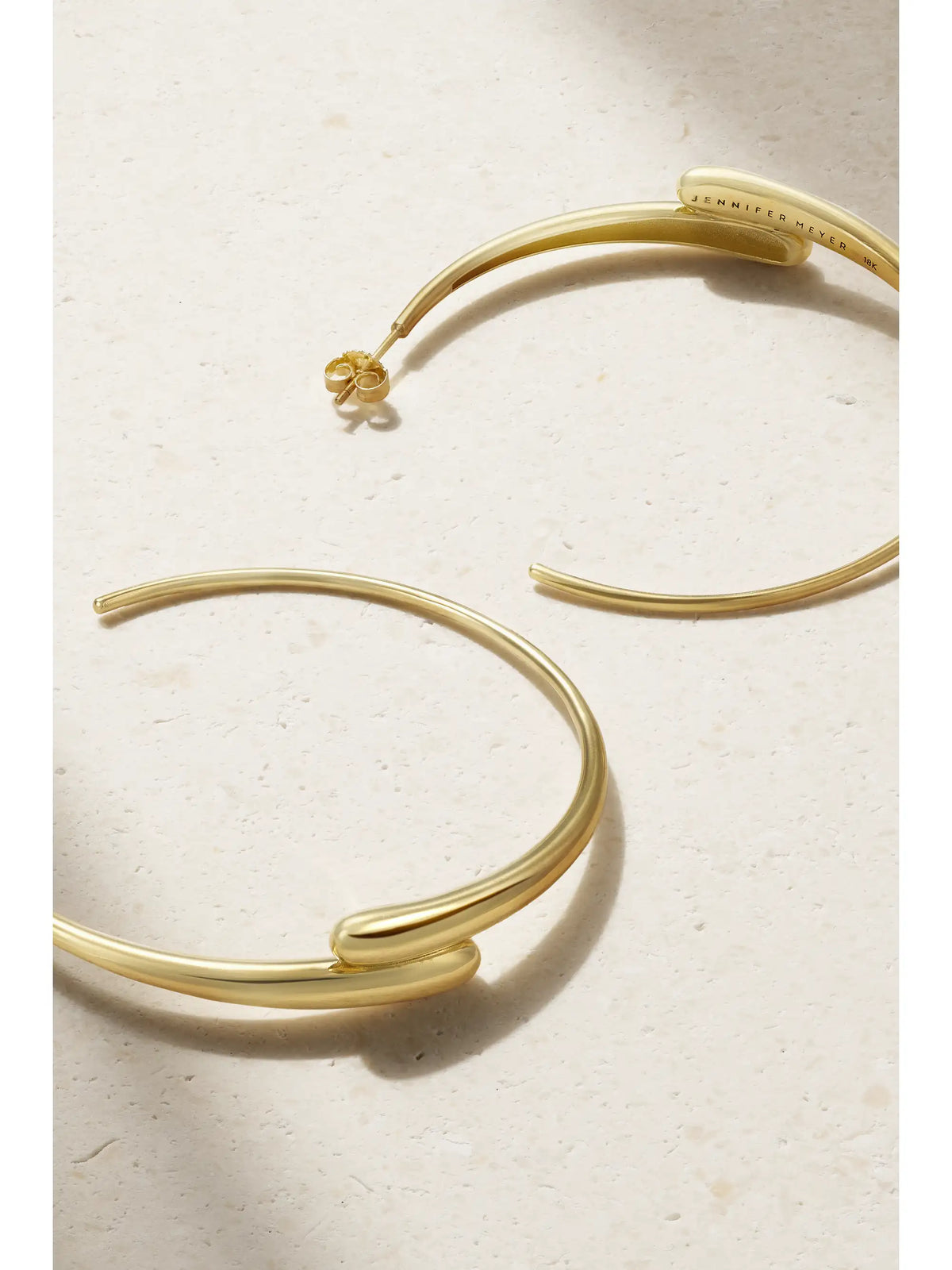 Double Dome Medium 18-karat Gold Hoop Earrings