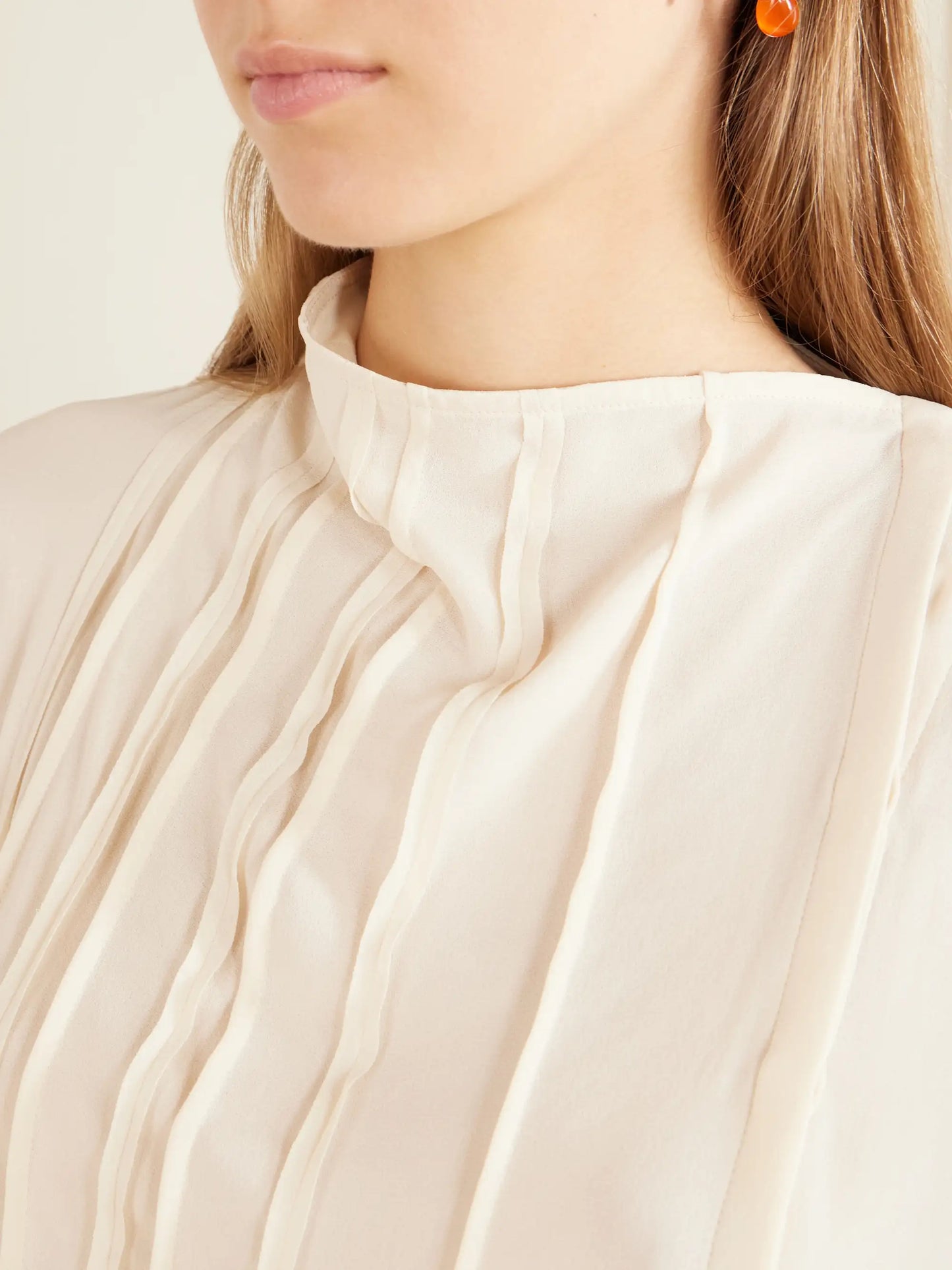 Pleated Georgette Blouse