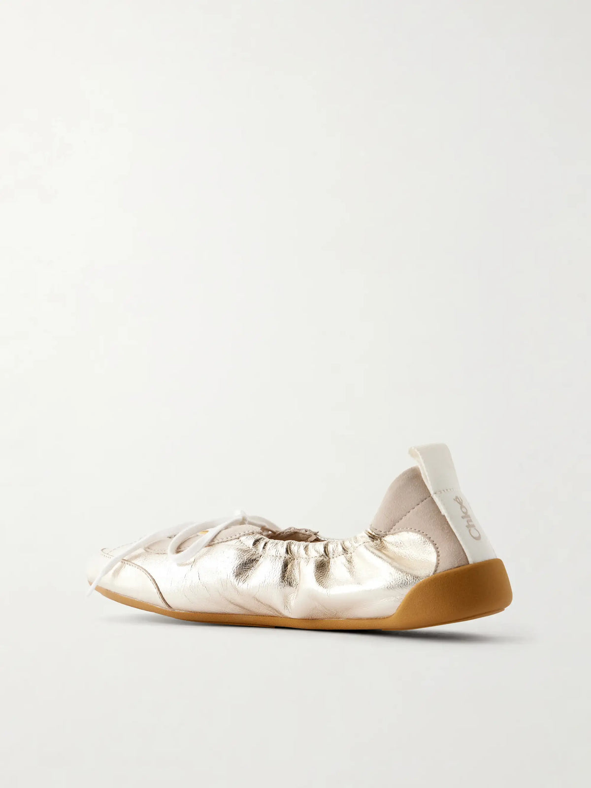 Kick Metallic Leather Sneakers